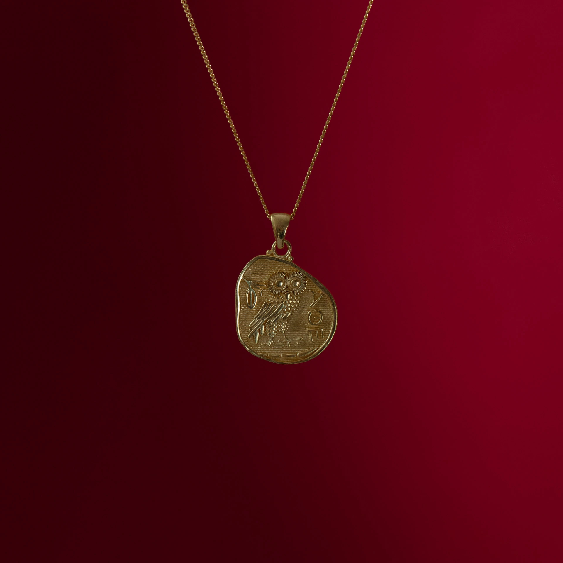 Athena Baykuş Kolye