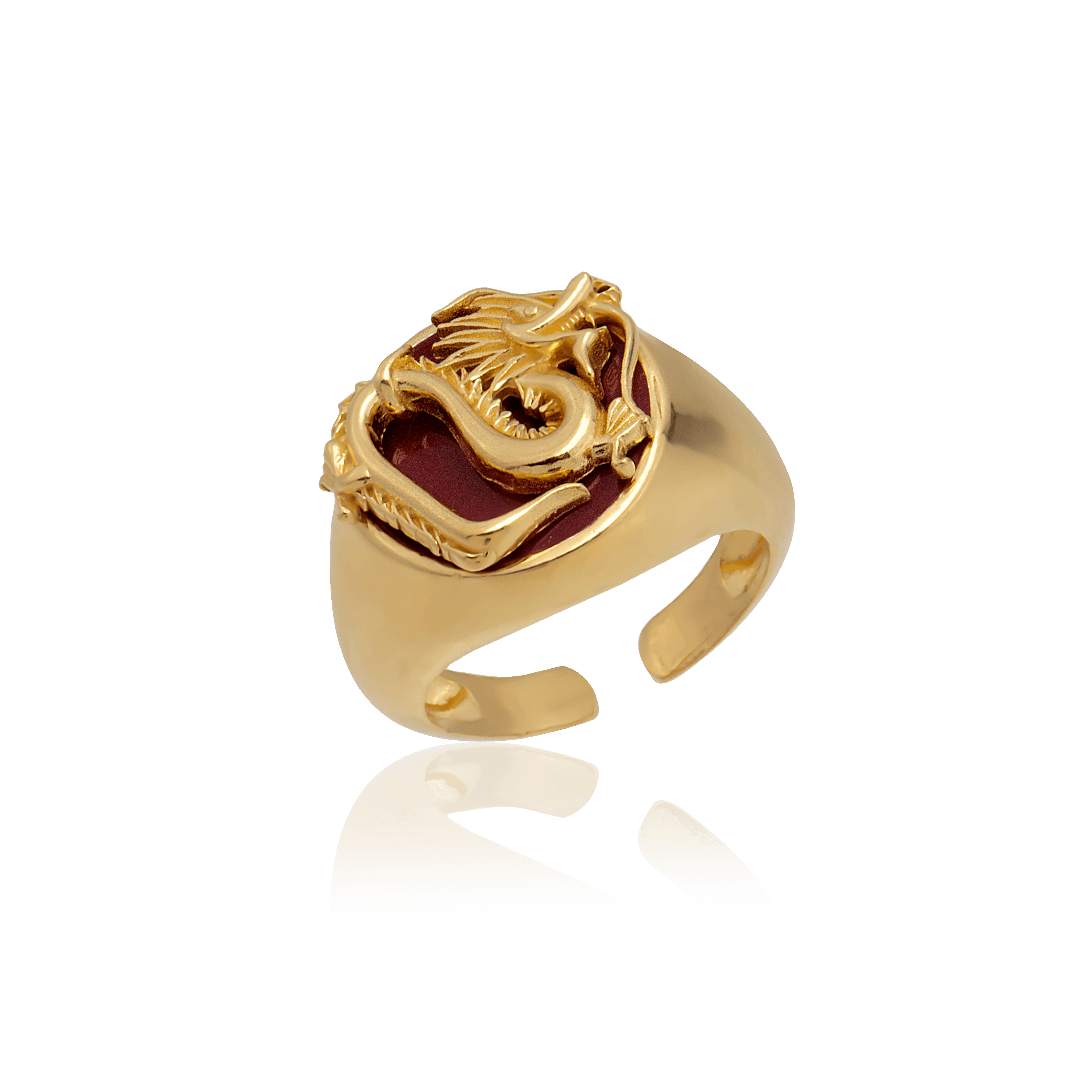 The Dragon Ring in Red