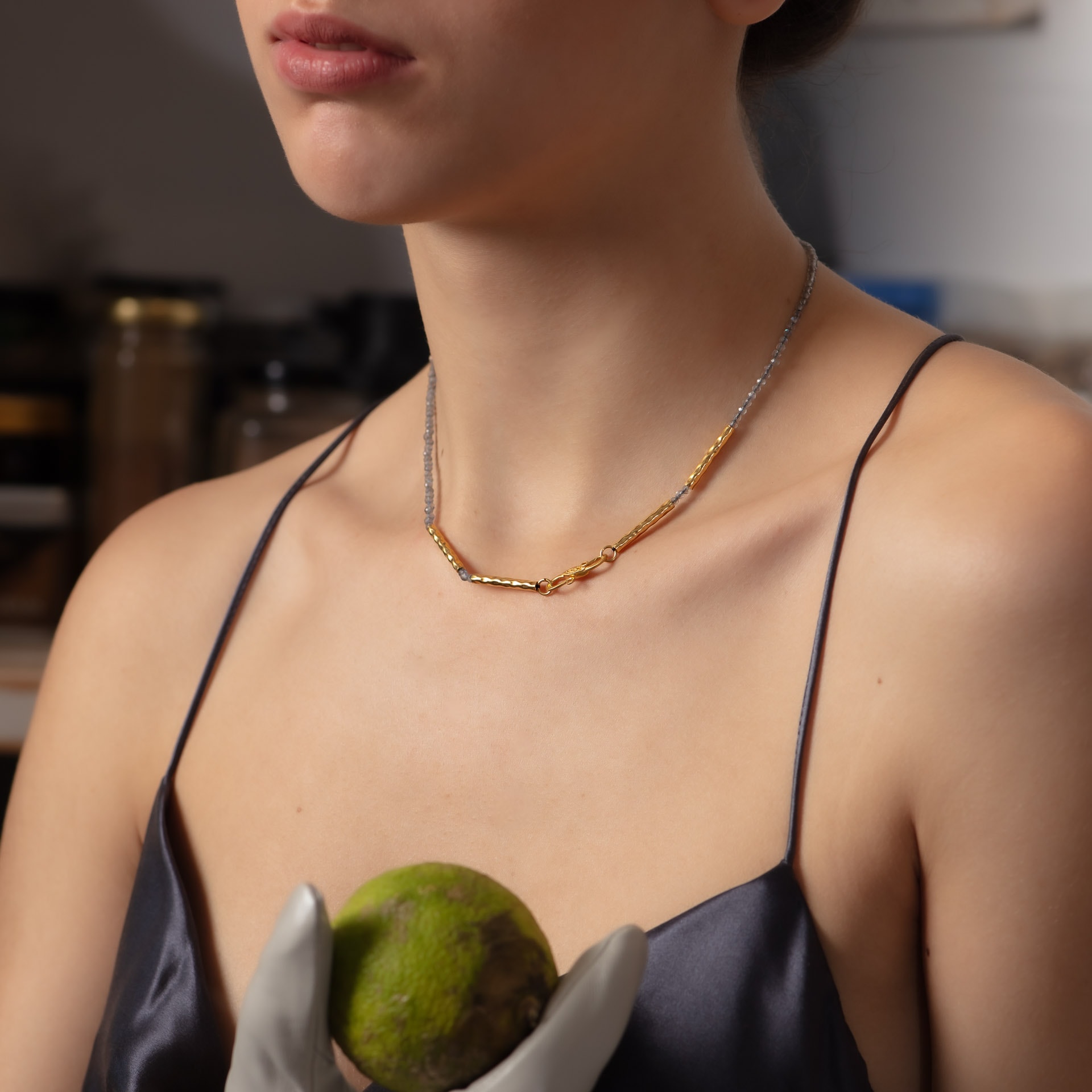Nova Necklace - Labradorite