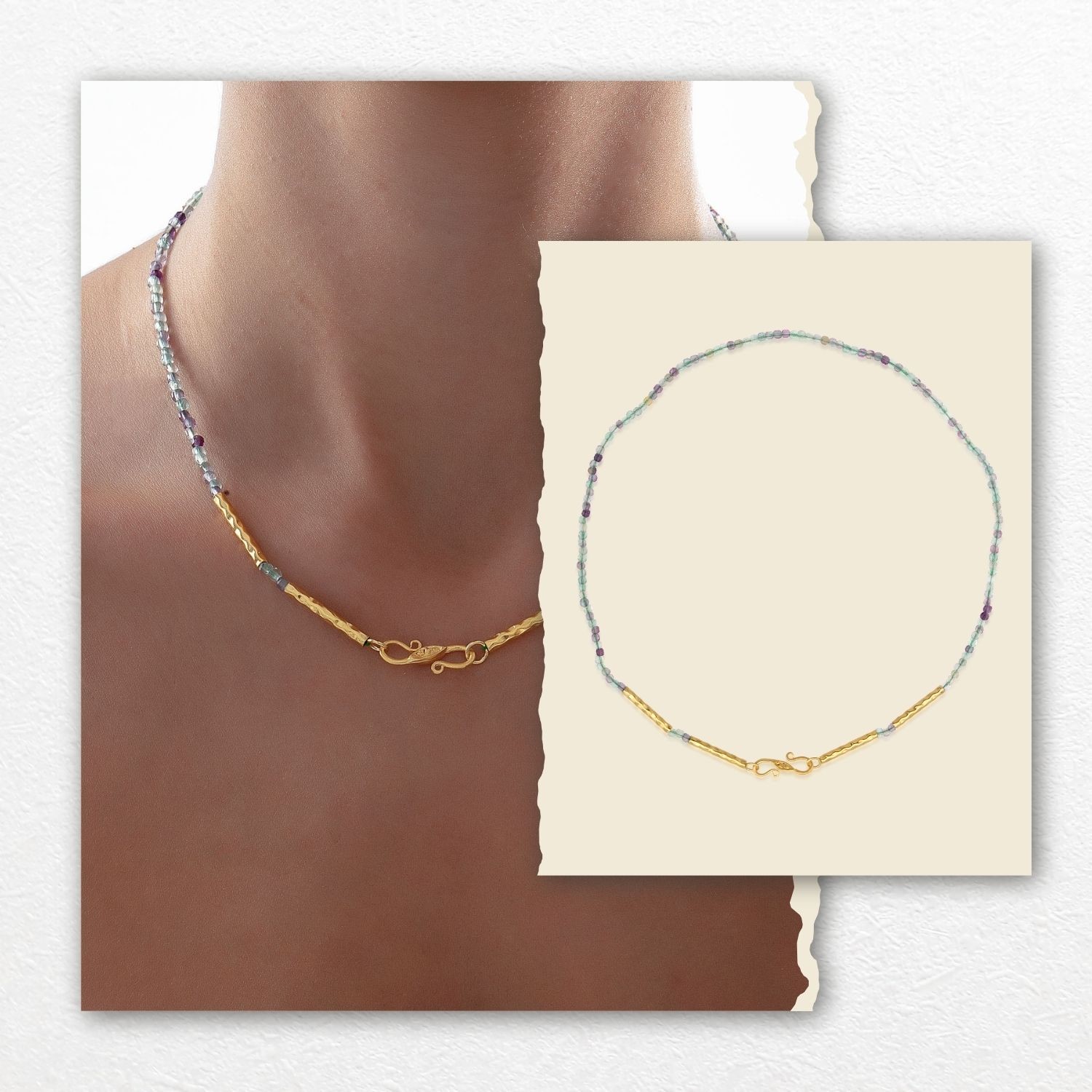 Nova Necklace - Fluorite