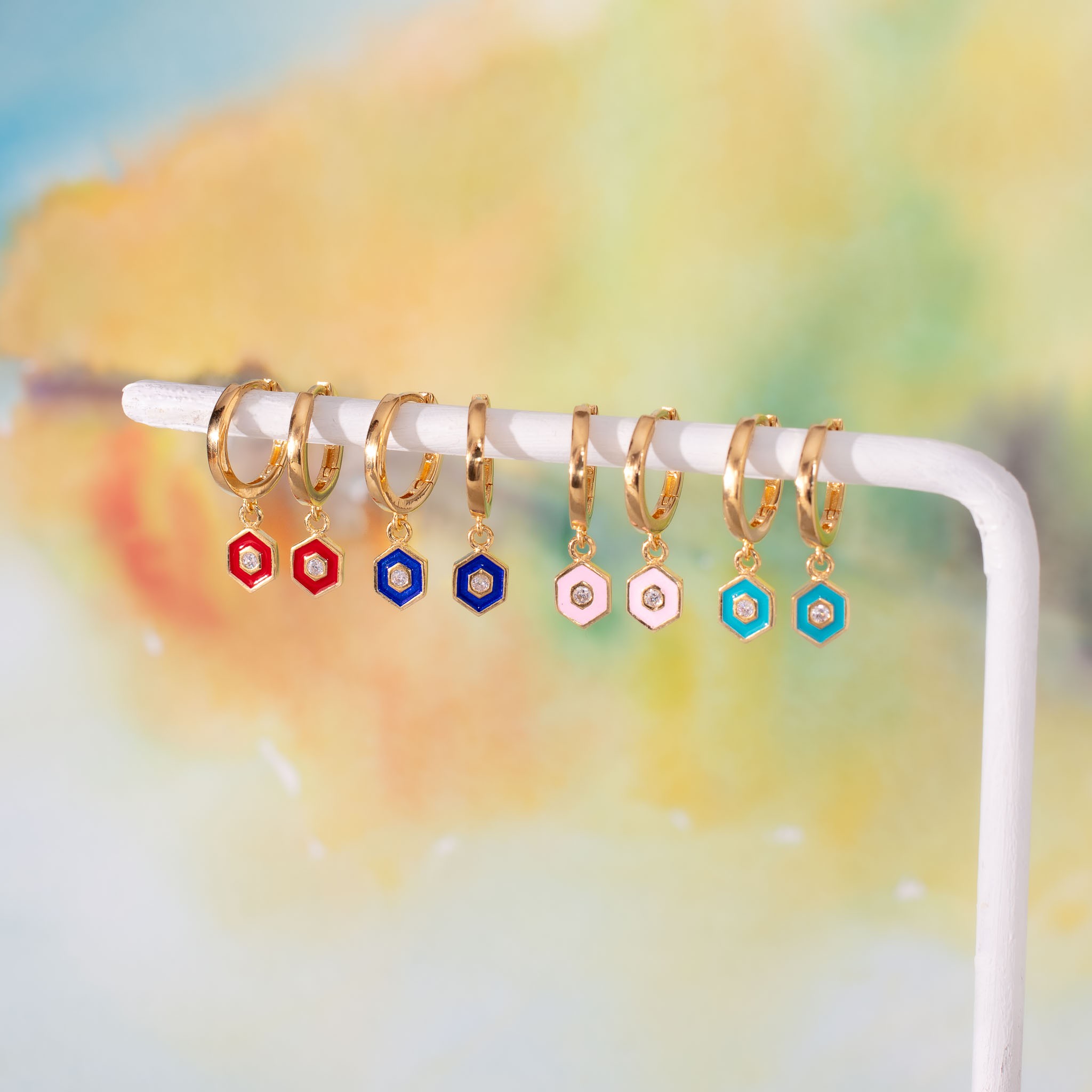 Vivid Hoop Earrings