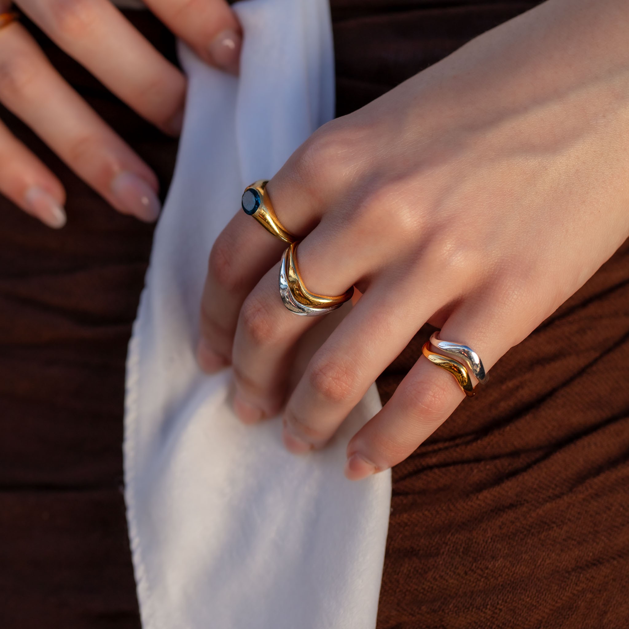 Melt Ring in Silver