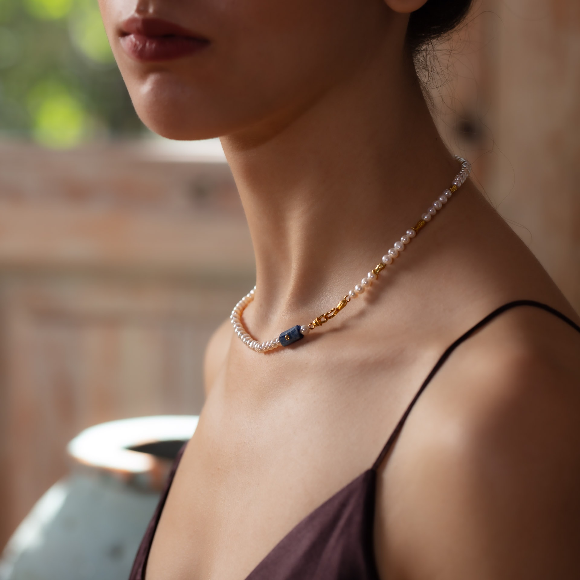 Midnight Pearl Kolye