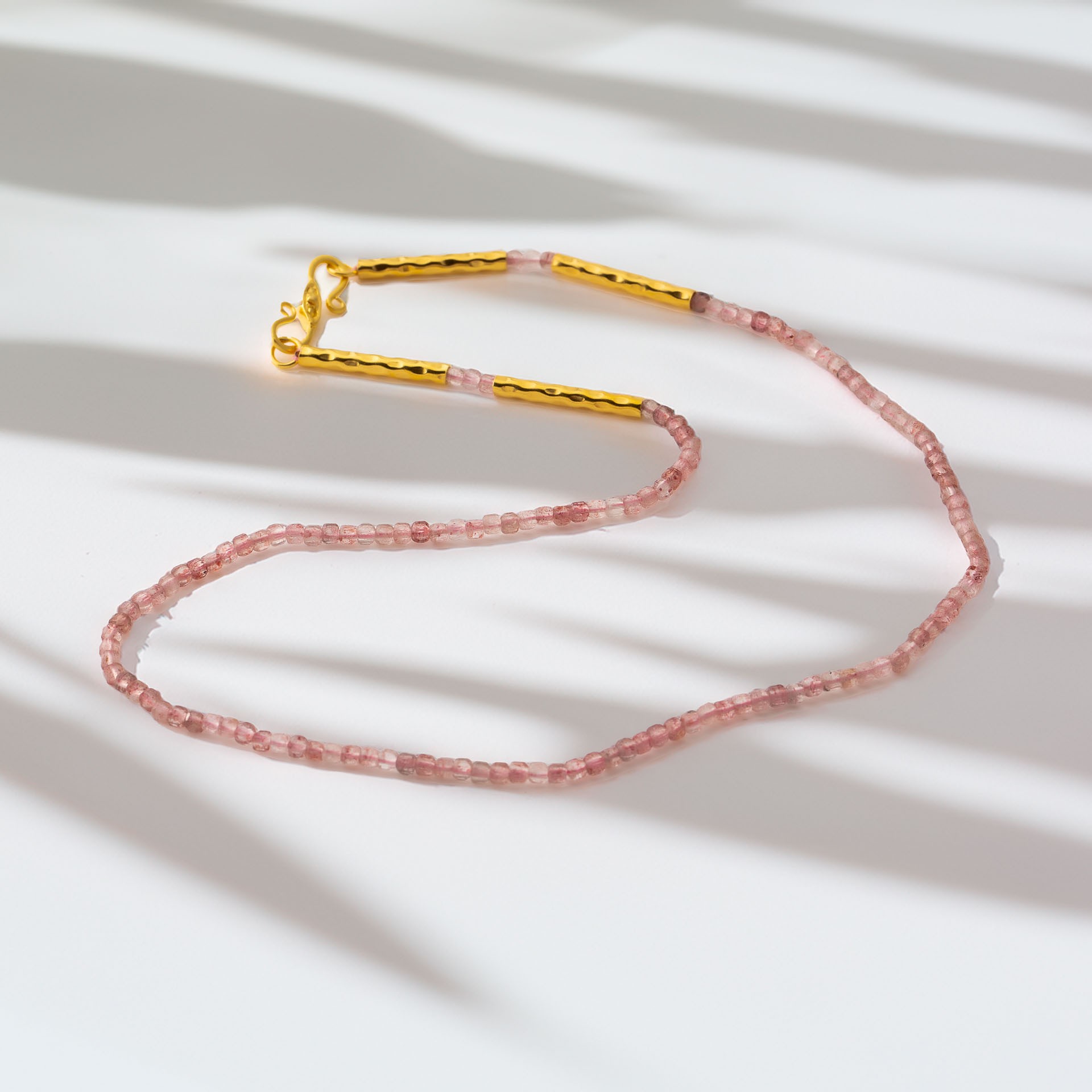 Nova Necklace - Pink Quartz