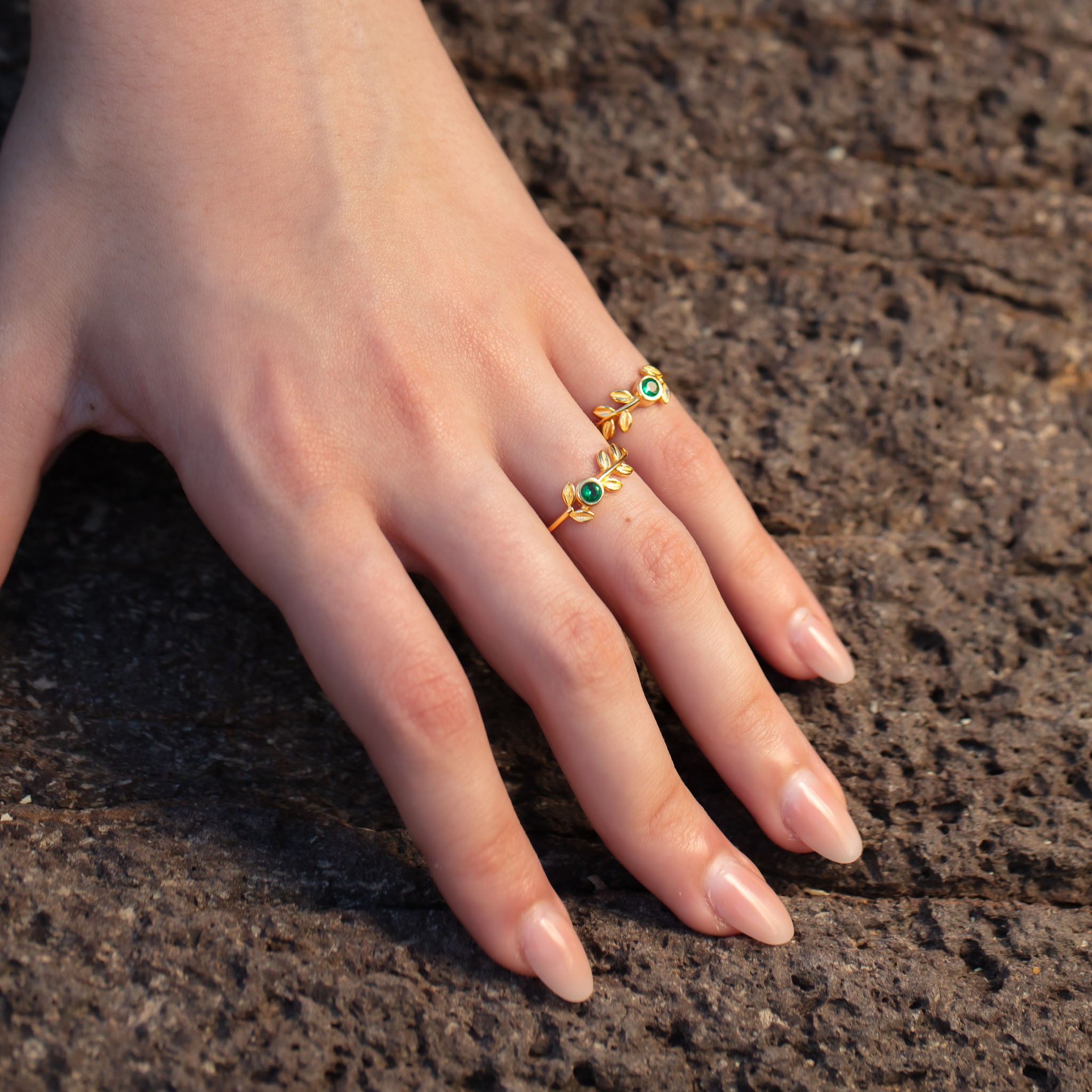 Athena Olive Ring