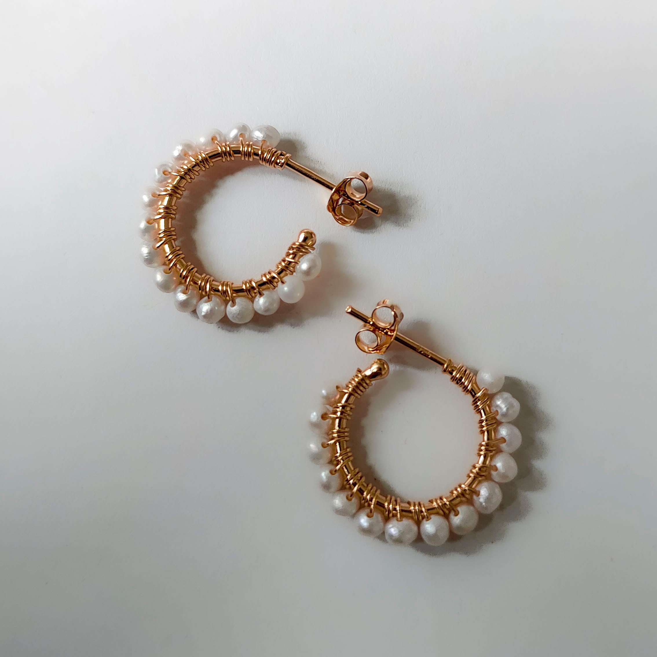 Spiral Pearl Earrings
