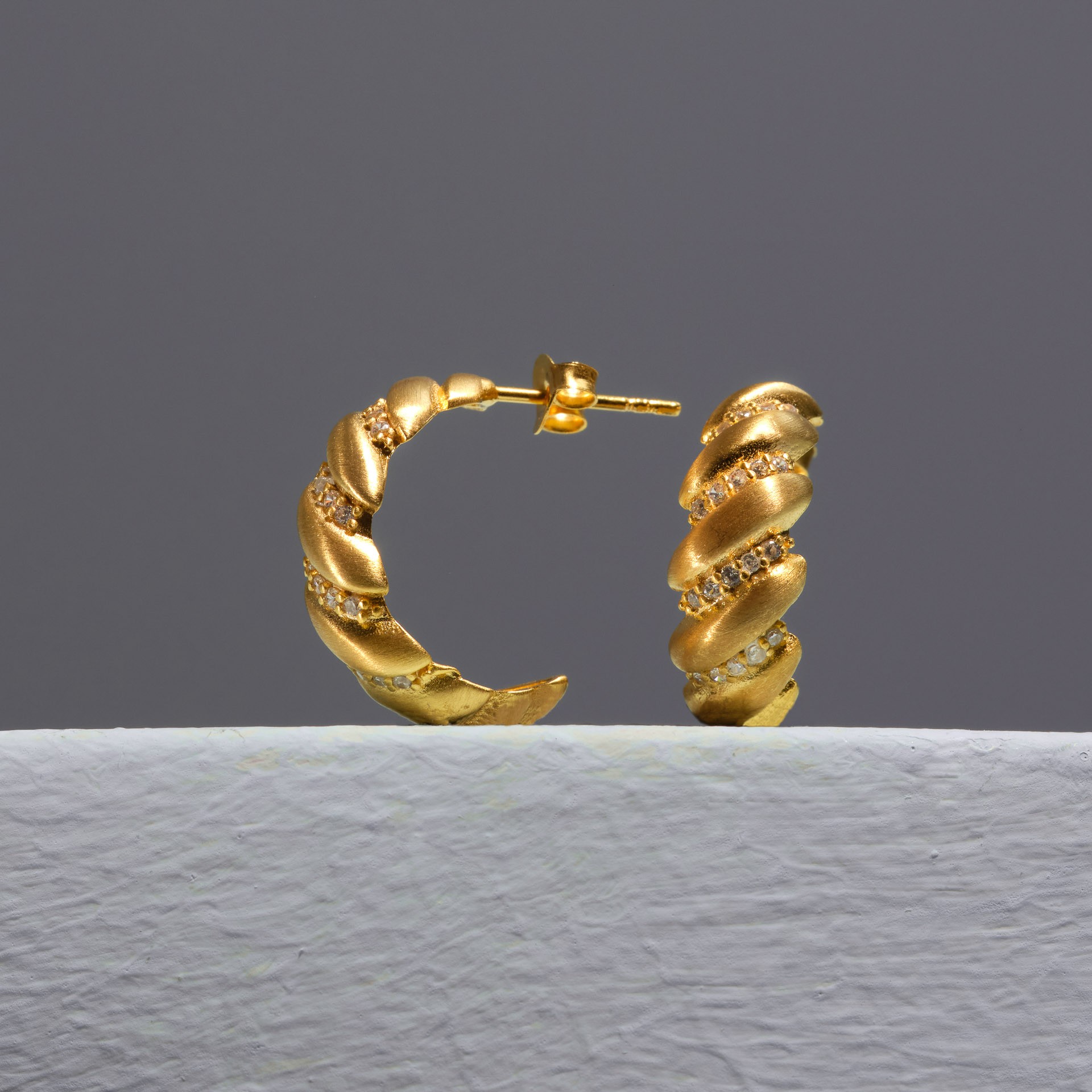 The Ram Twisted Earrings - Small