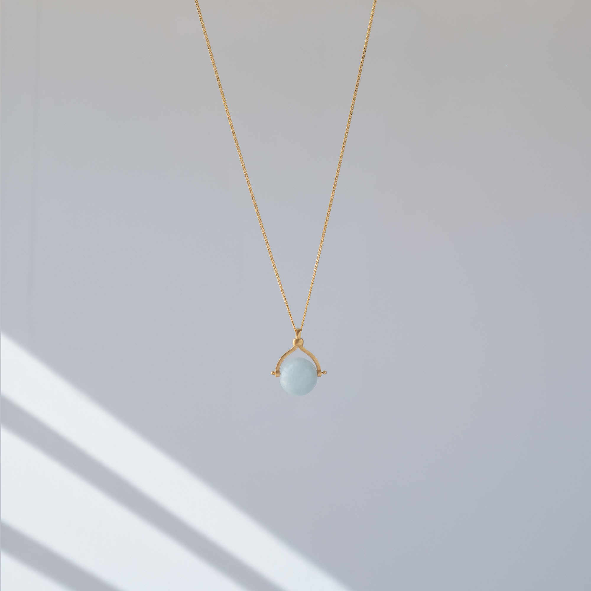 Spinner Aquamarine Pendant