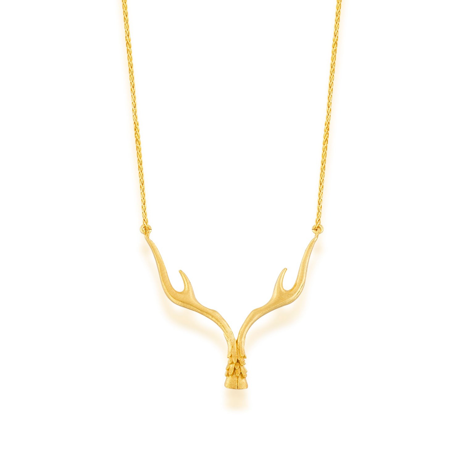  The Deer Goddess Antler Necklace