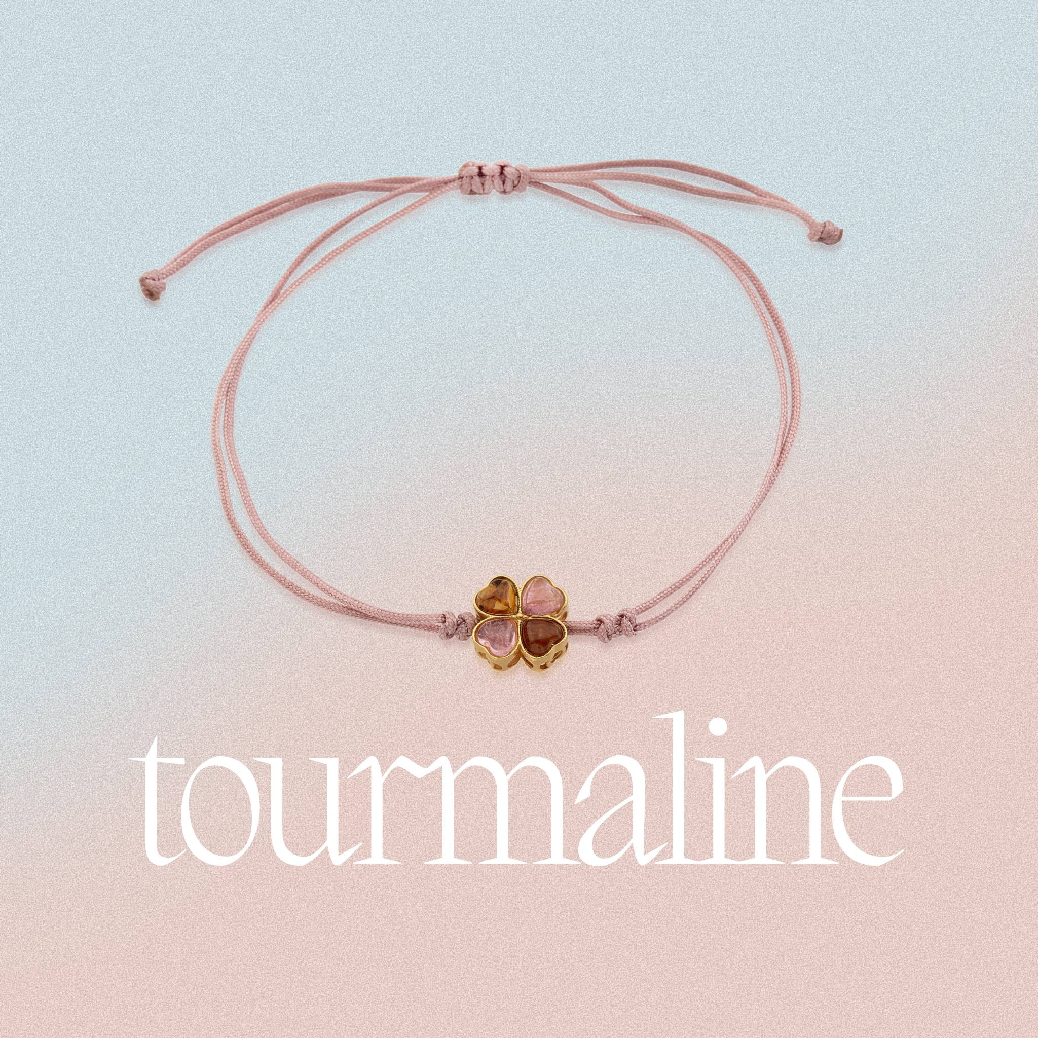 Tourmaline Clover Bracelet