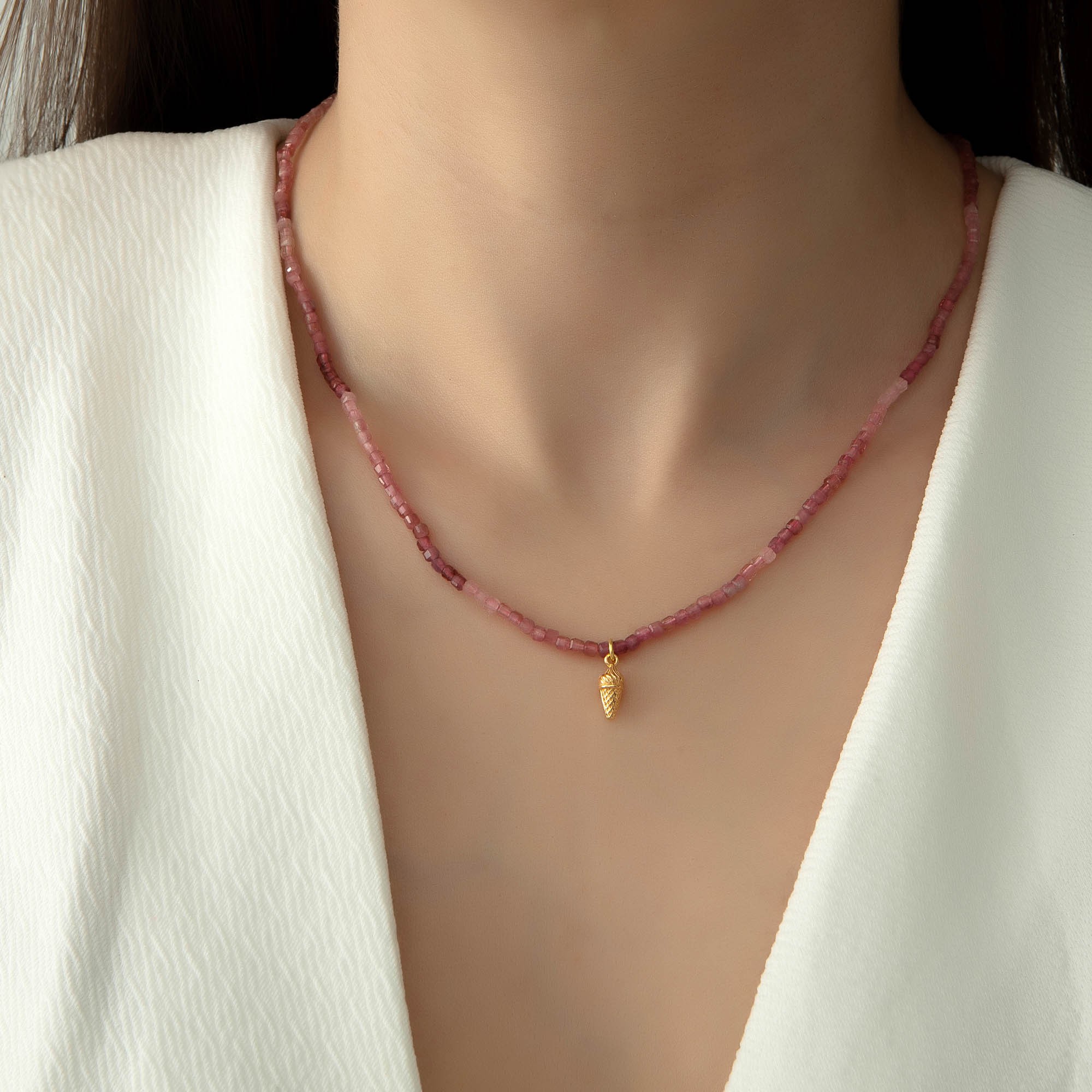 The Ice Cream Tourmaline Necklace