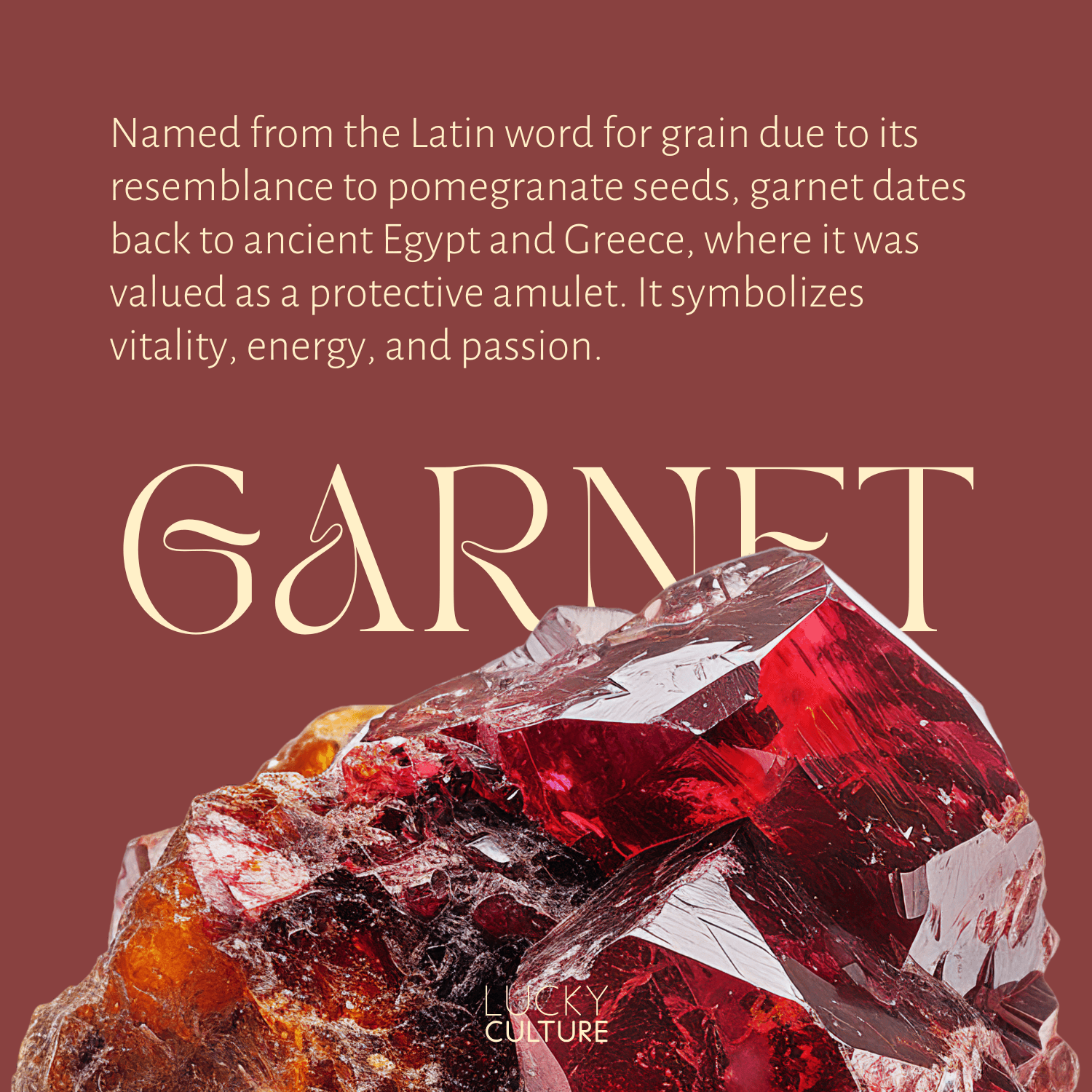 Garnet Kalp Küpe