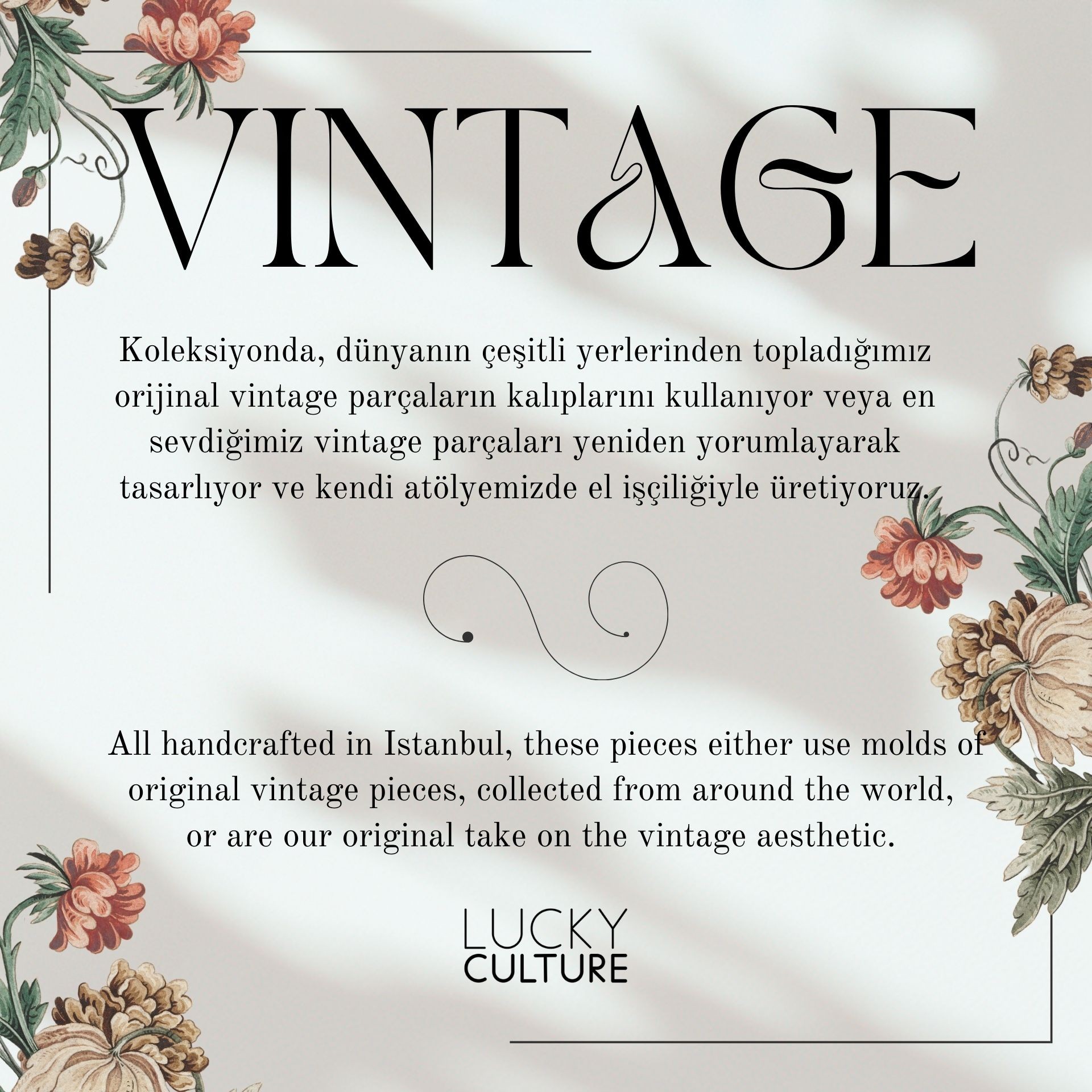 Rouge Kalp Vintage Kolye