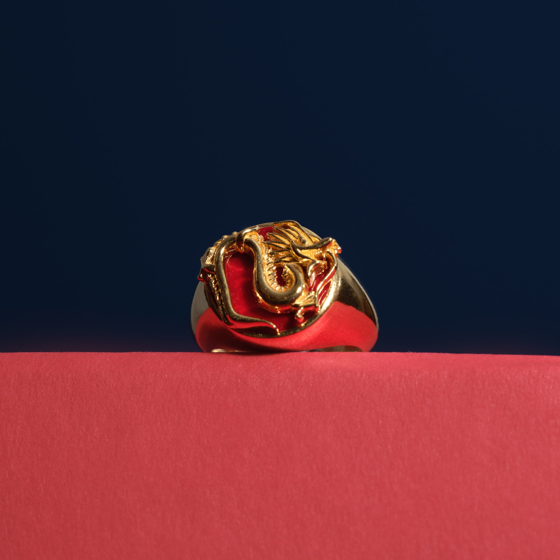 The Dragon Ring in Red