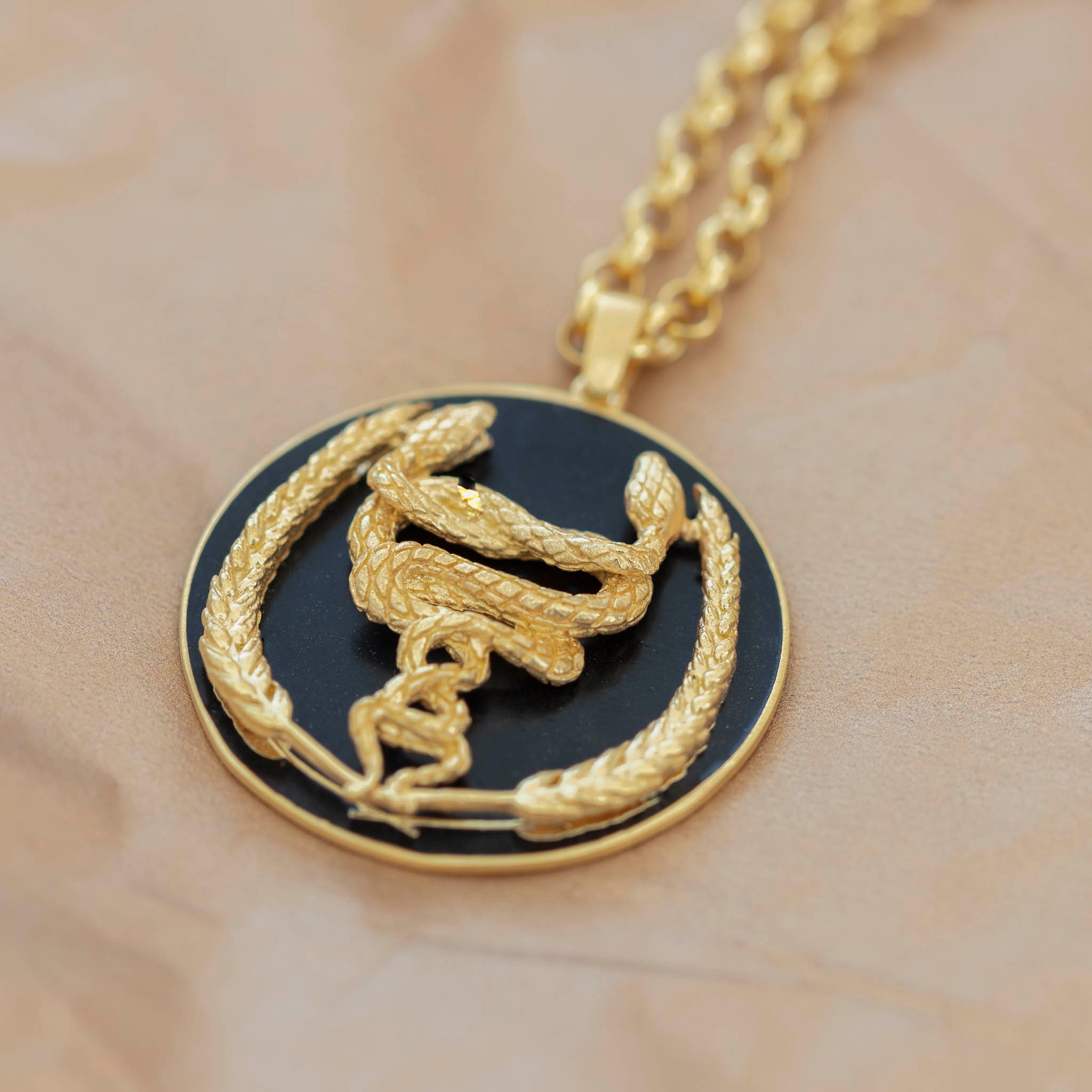 The Serpent Medallion Pendant