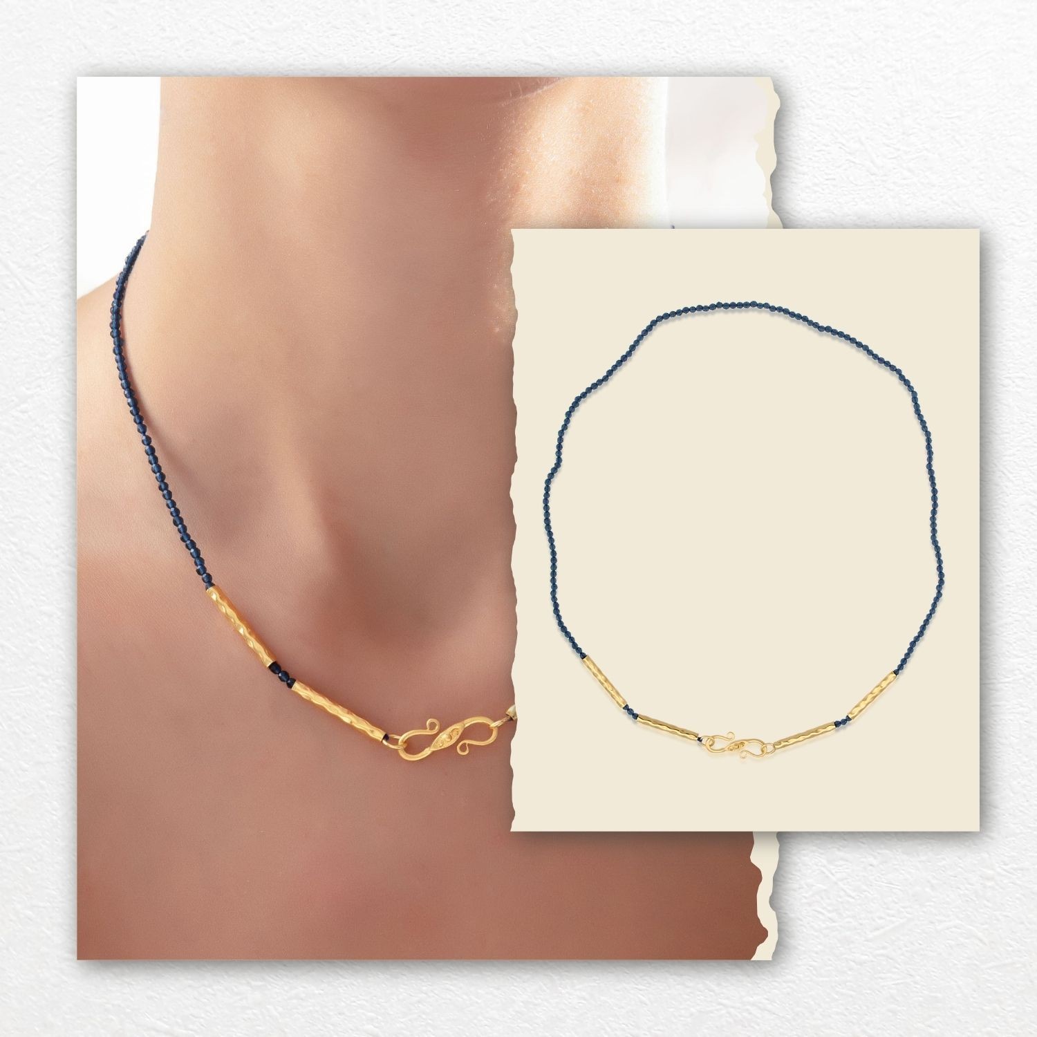 Nova Necklace - Blue Topaz