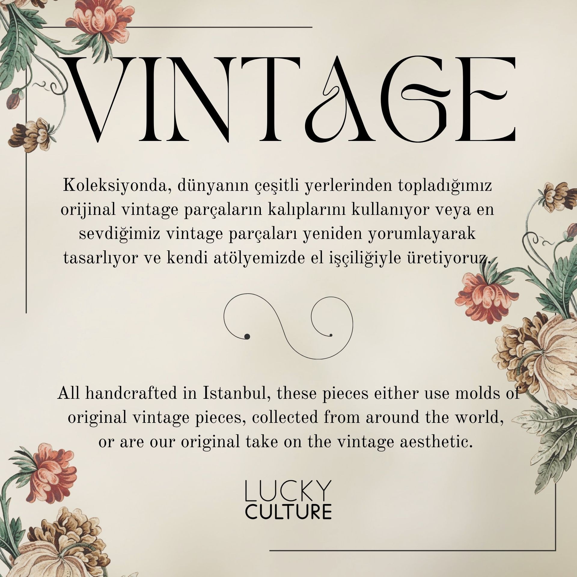 Rutil Kuvars Vintage Kolye