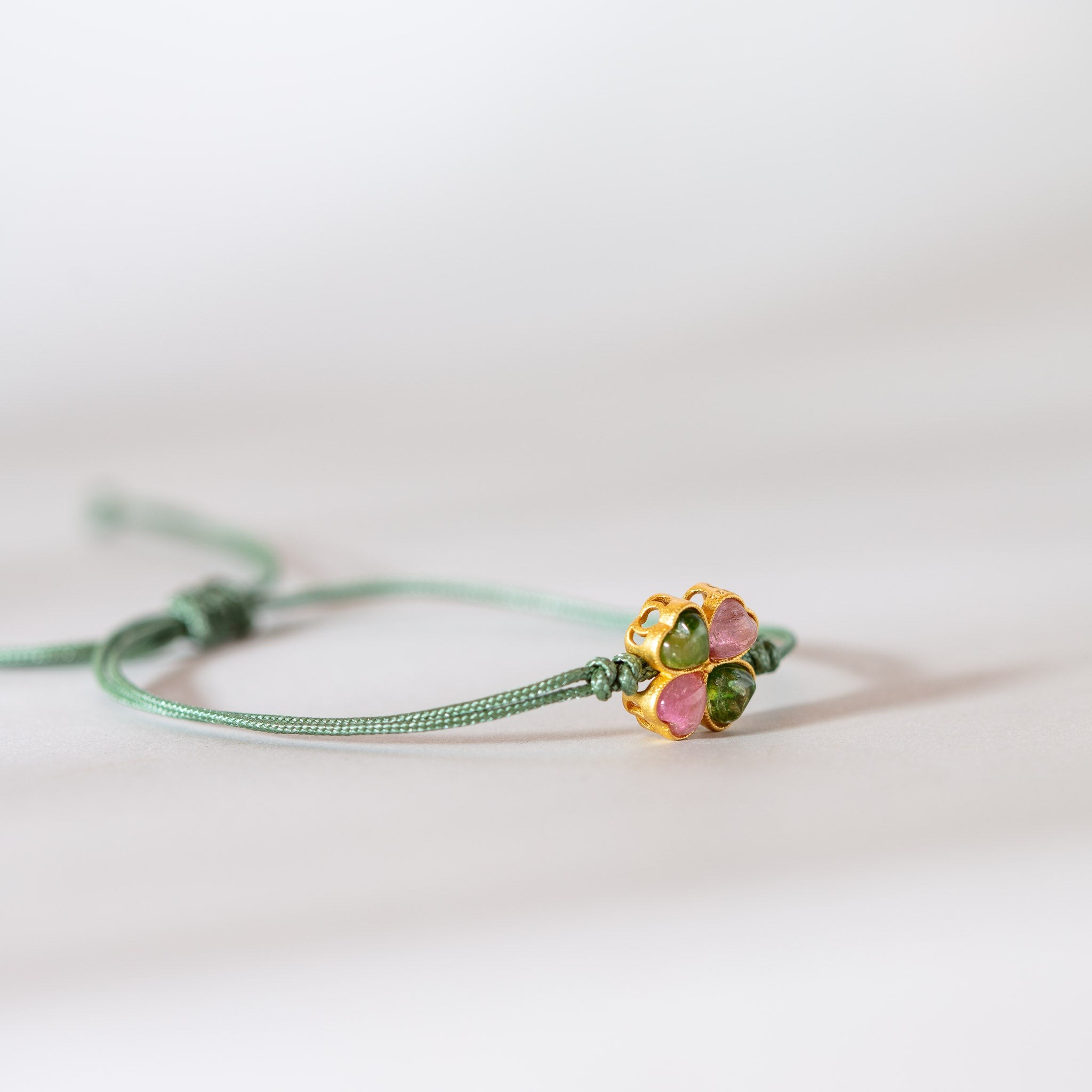 Tourmaline Clover Bracelet