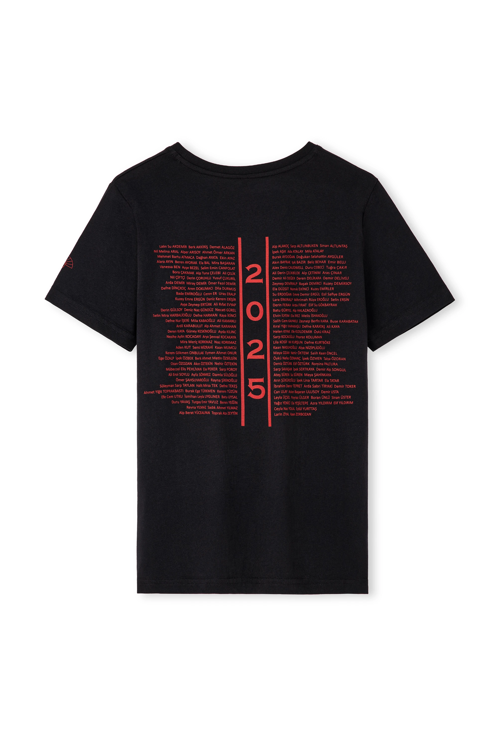 2025 Ortaokul siyah mezuniyet Tshirt