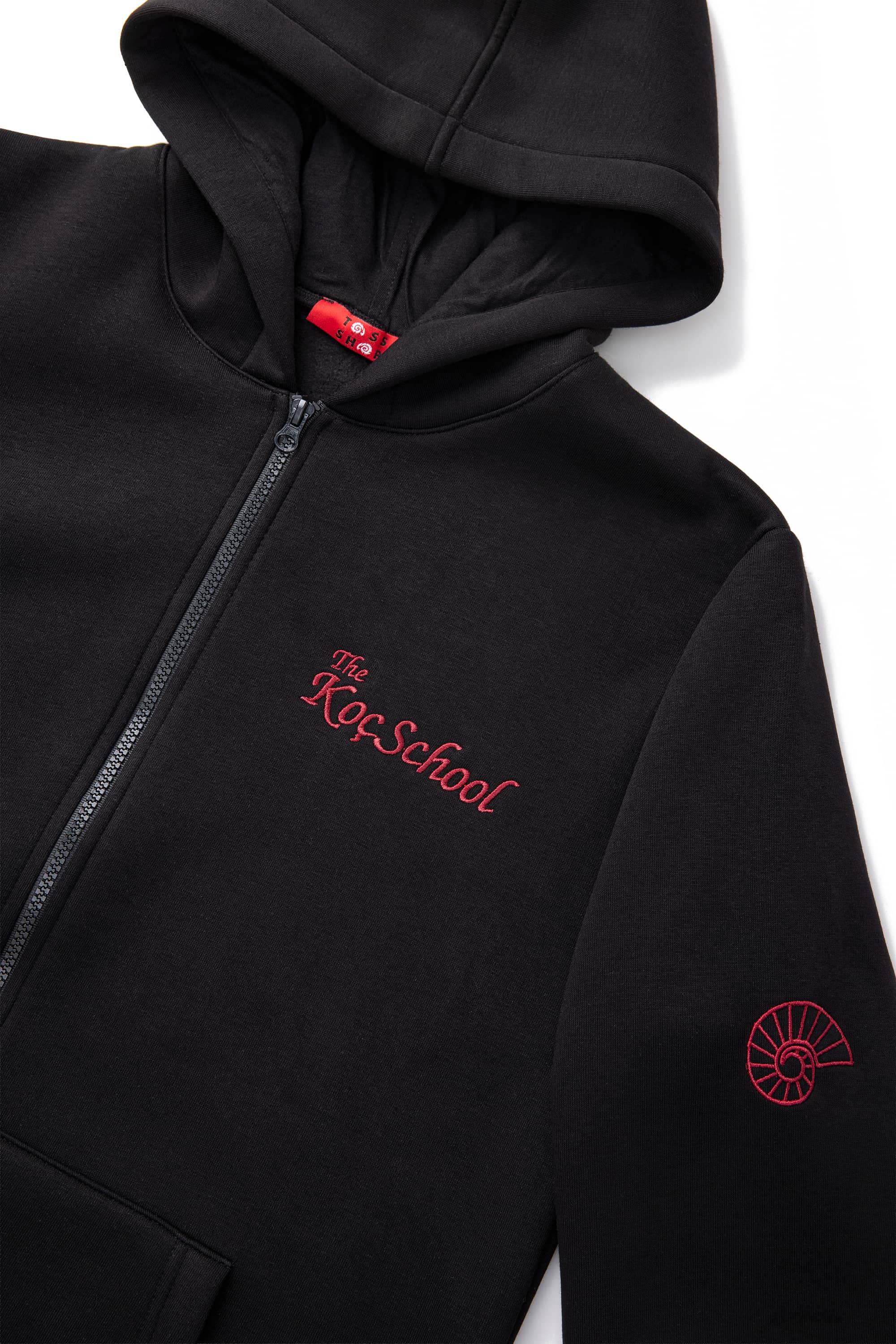 Siyah Kapüşonlu Sweatshirt 