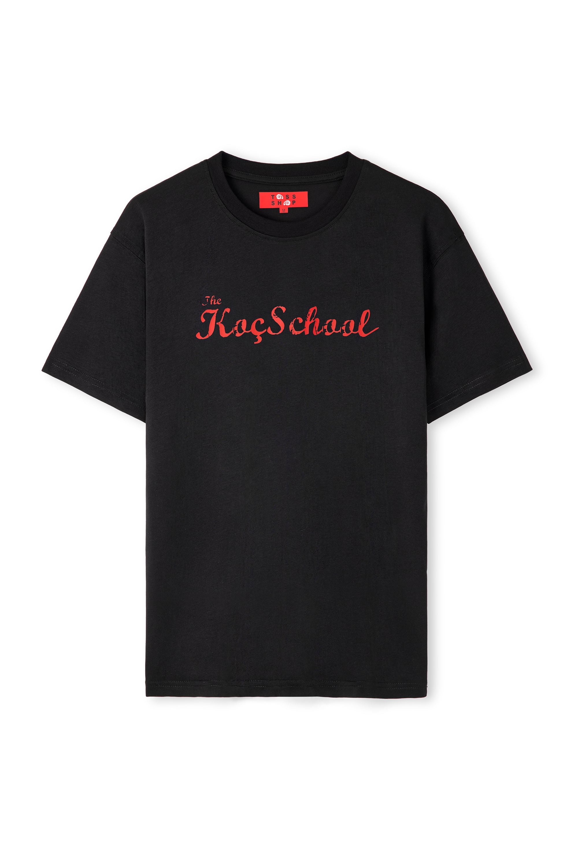 Siyah - Kırmızı Baskılı Tshirt 
