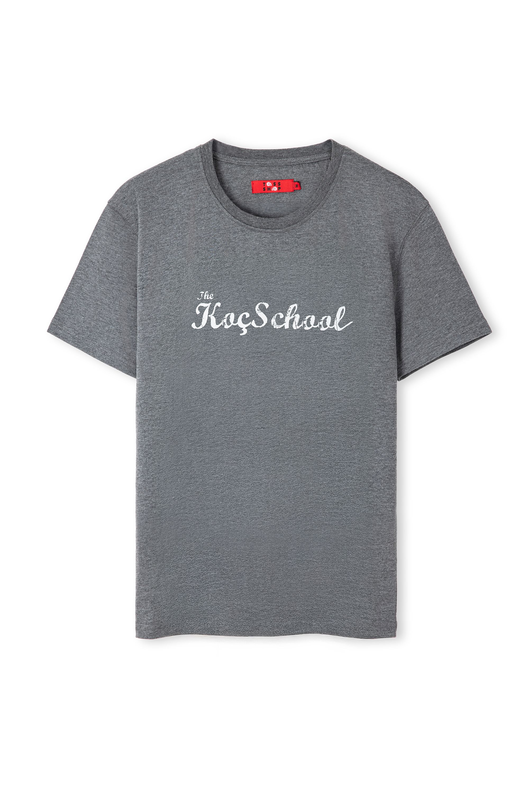 Gri - Beyaz baskılı Tshirt 