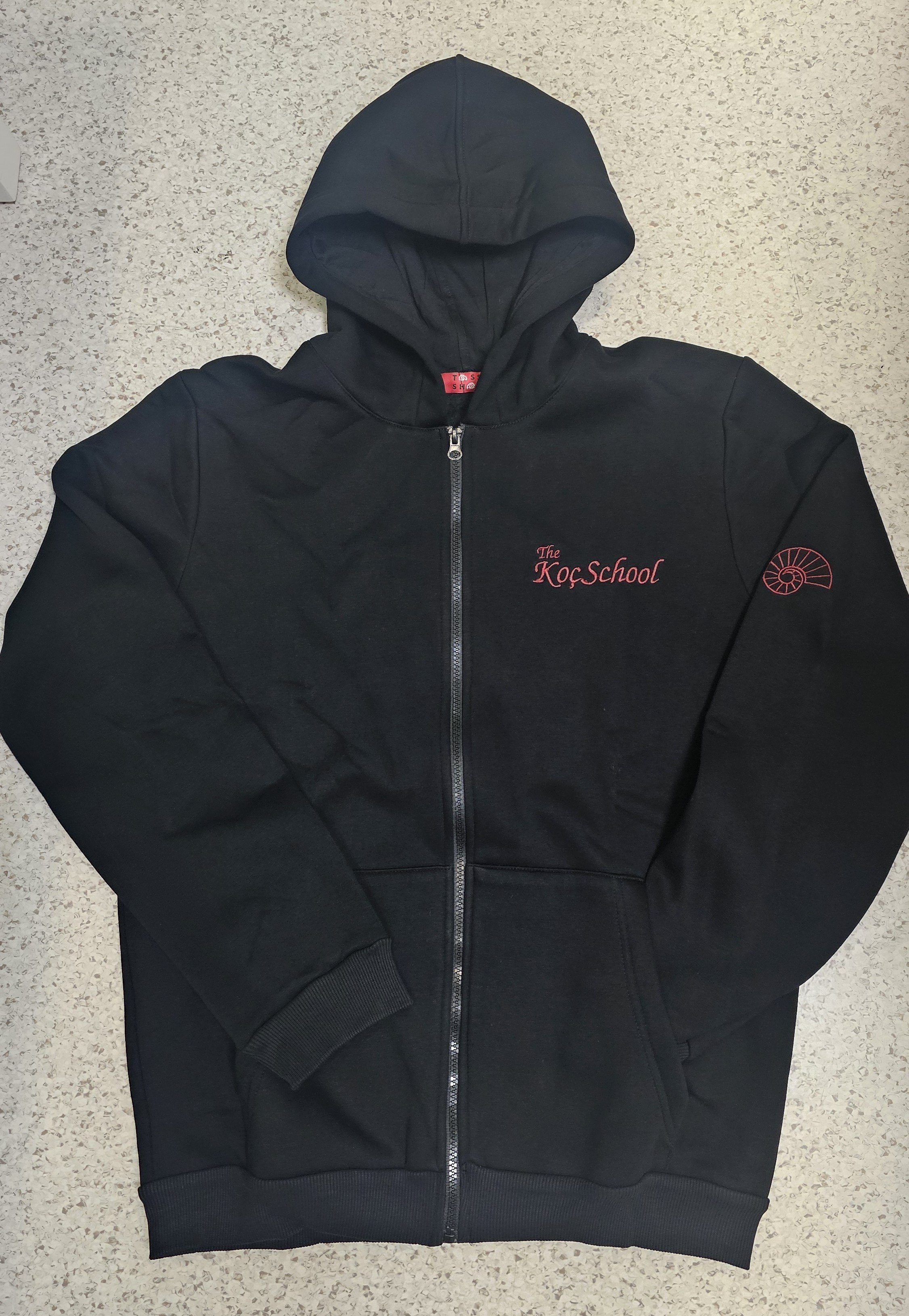 Siyah Kapüşonlu Sweatshirt 