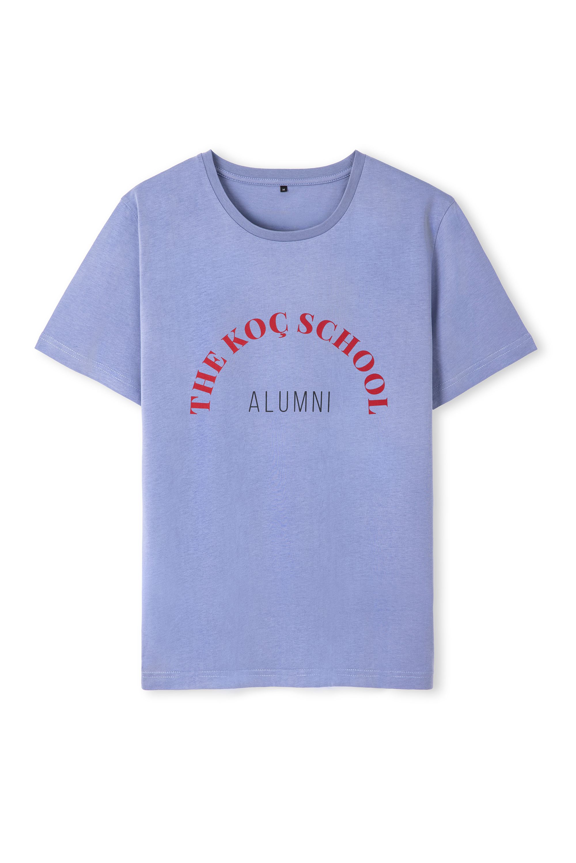 Eflatun- Kırmız Baskılı Alumni Mezun Tshirt