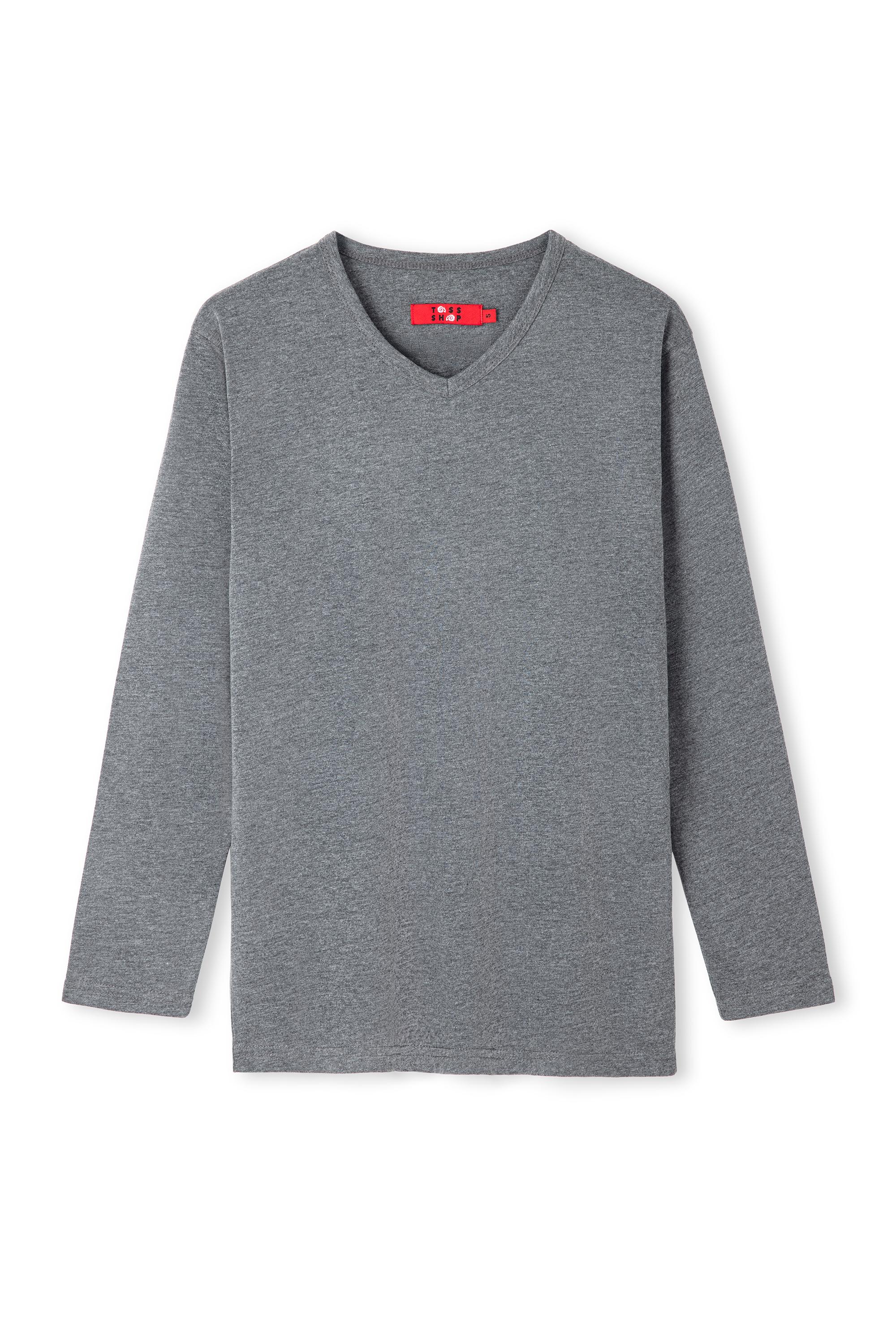 Gri Uzun Kollu Tshirt
