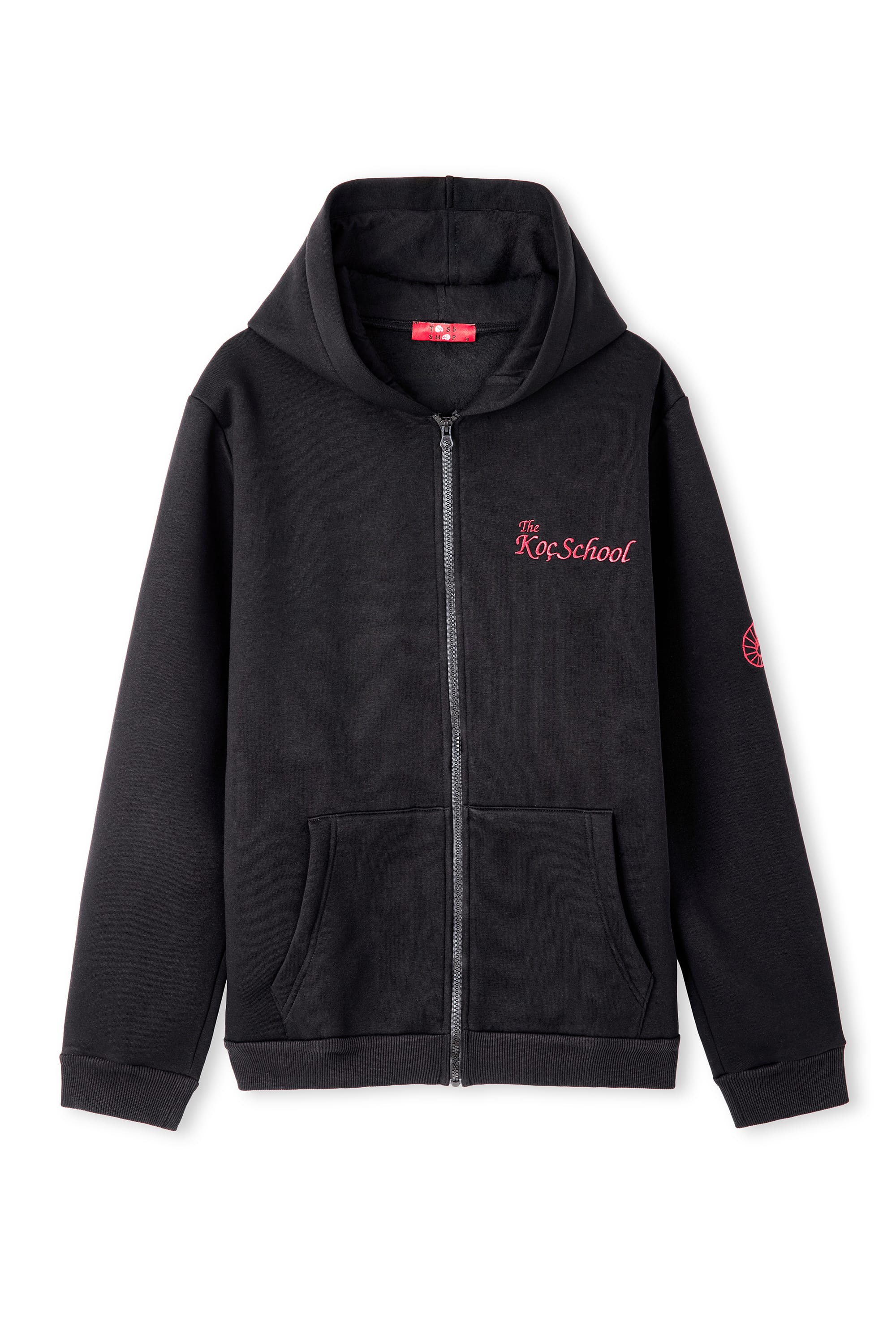 Siyah Kapüşonlu Sweatshirt 