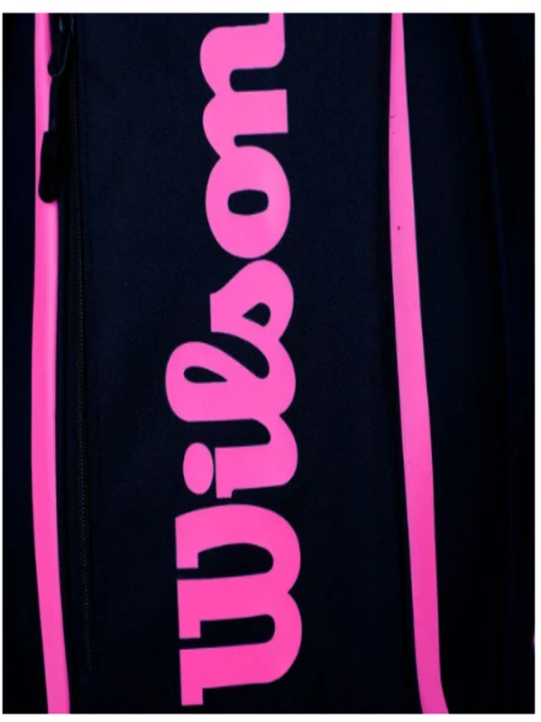 Wilson Tenis Raketi Sırt Çantası Özel Üretim – Siyah-Pembe