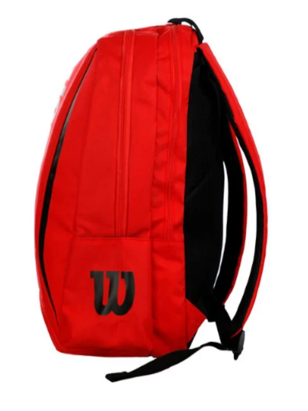 Wilson Tenis Raketi Sırt Çantası Özel Üretim - Kırmızı, Siyah