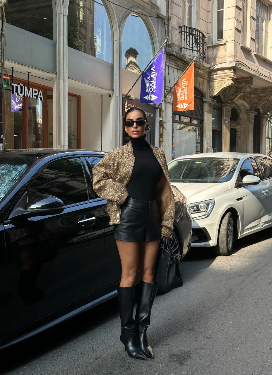 Gold Astarlı Bomber Ceket GLM-610