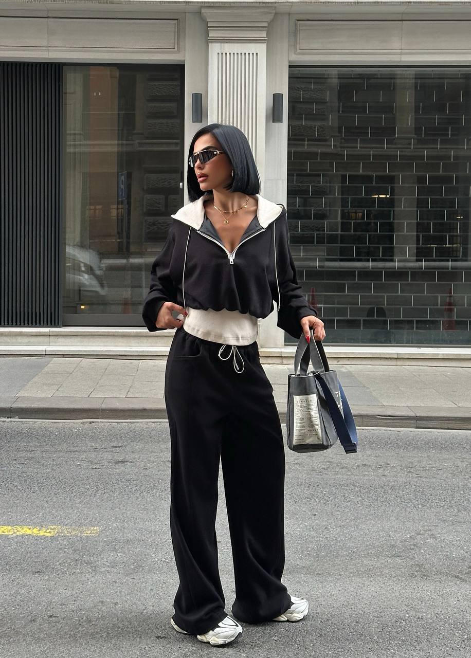 Oversize Sweat ve Geniş Paça Eşofman Takım