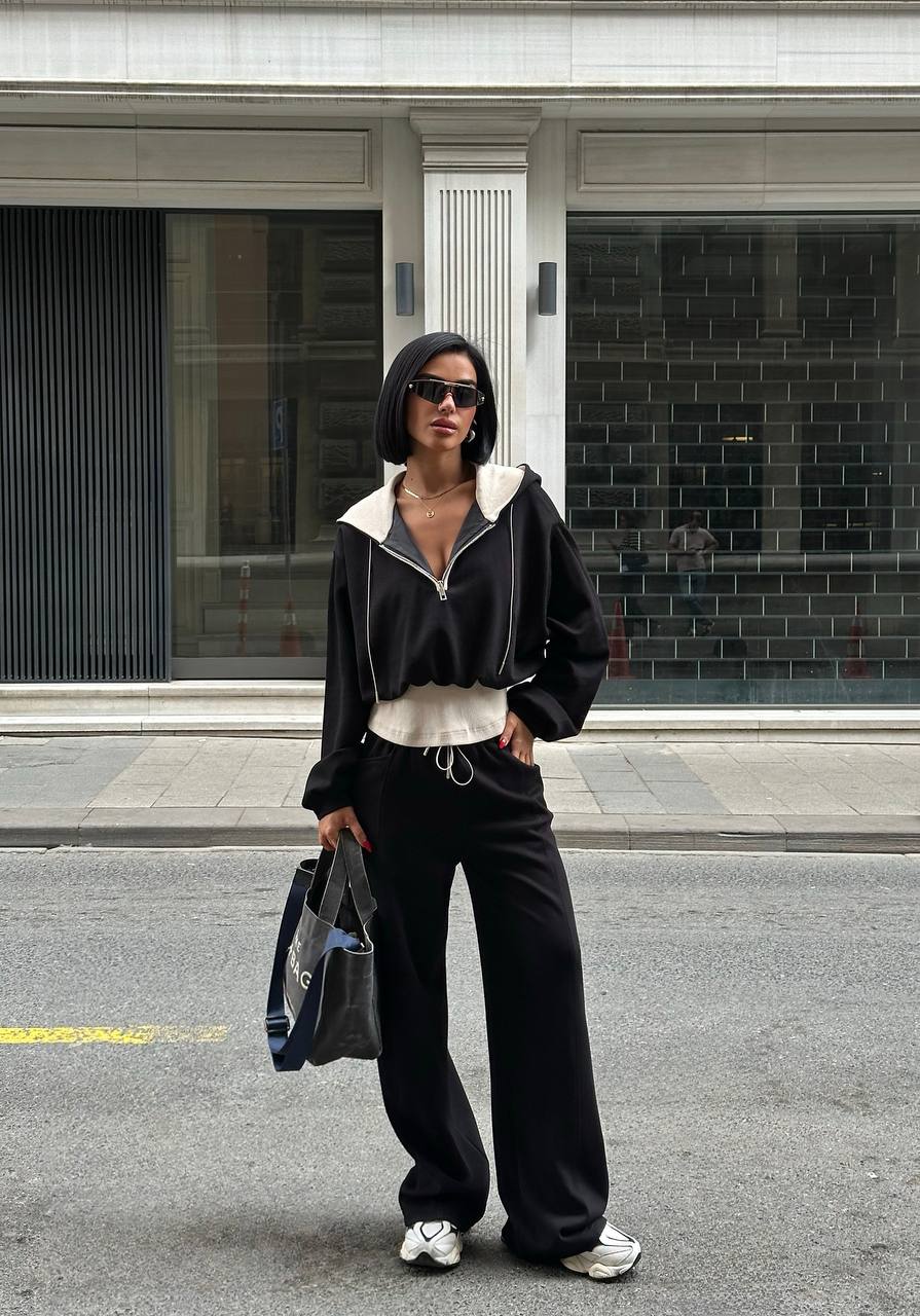 Oversize Sweat ve Geniş Paça Eşofman Takım
