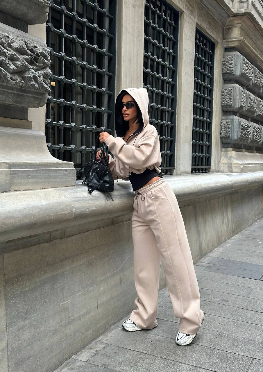 Oversize Sweat ve Geniş Paça Eşofman Takım