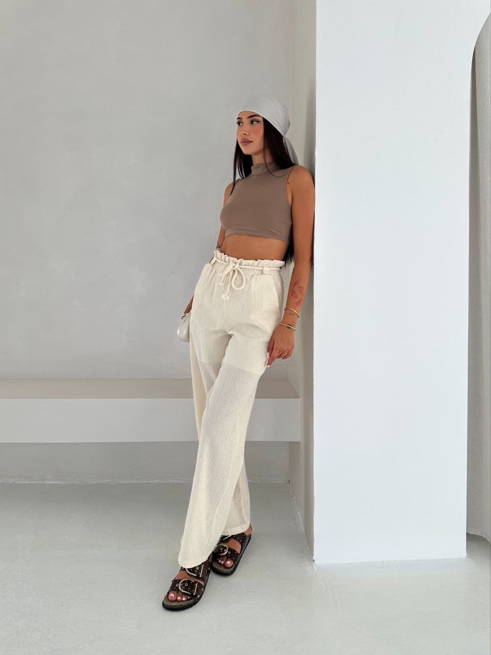 Krinkıl Astarlı Keten Pantolon GLM-532