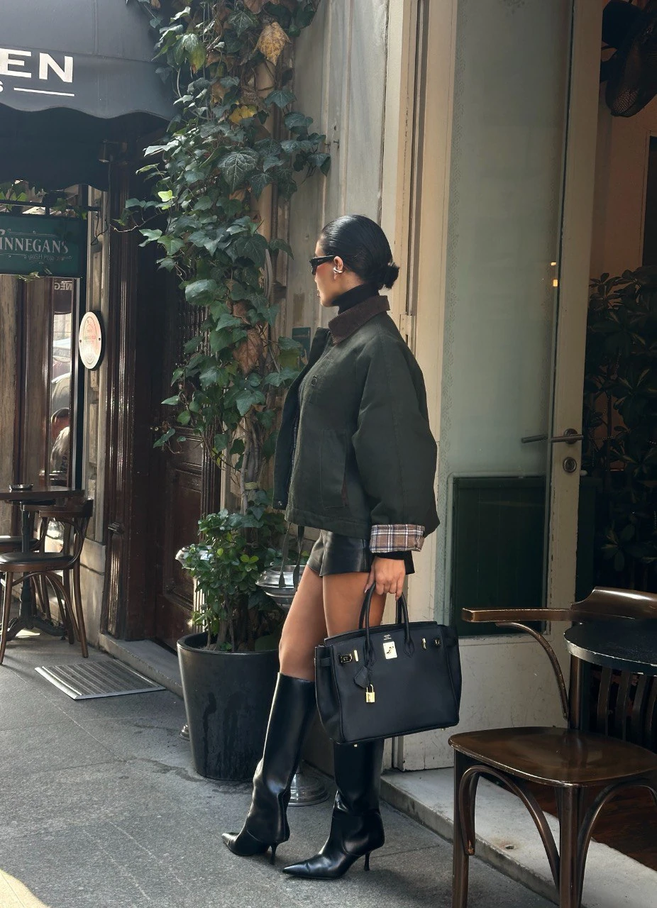 Kadife Yakalı Mumlu Ceket GLM-611