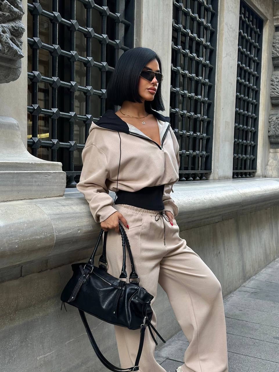 Oversize Sweat ve Geniş Paça Eşofman Takım