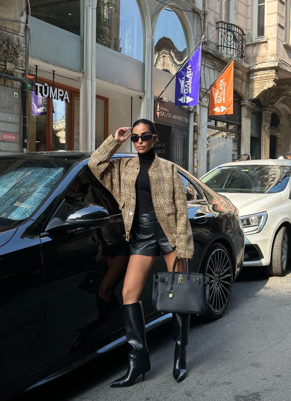 Gold Astarlı Bomber Ceket GLM-610