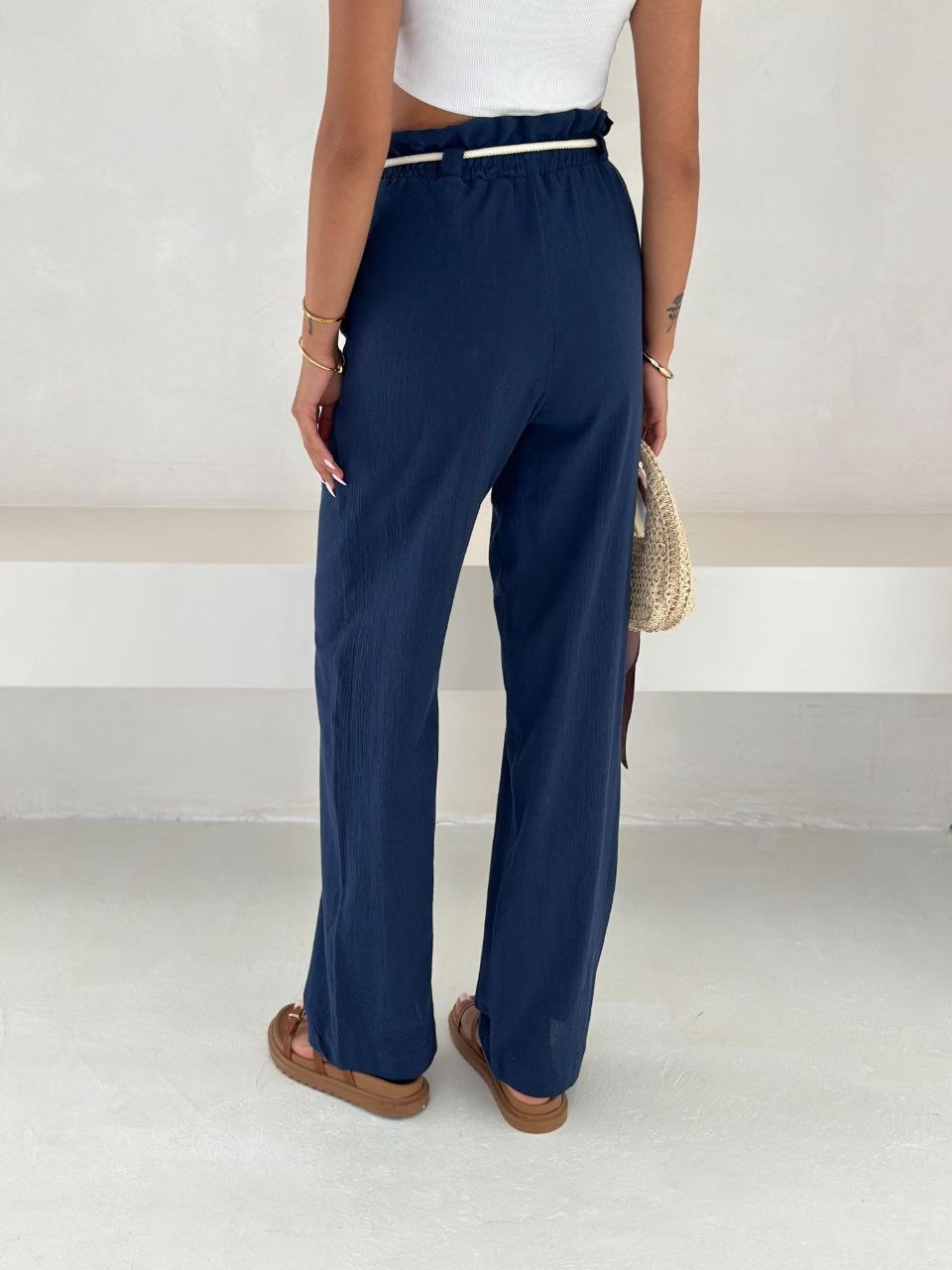 Krinkıl Astarlı Keten Pantolon GLM-534