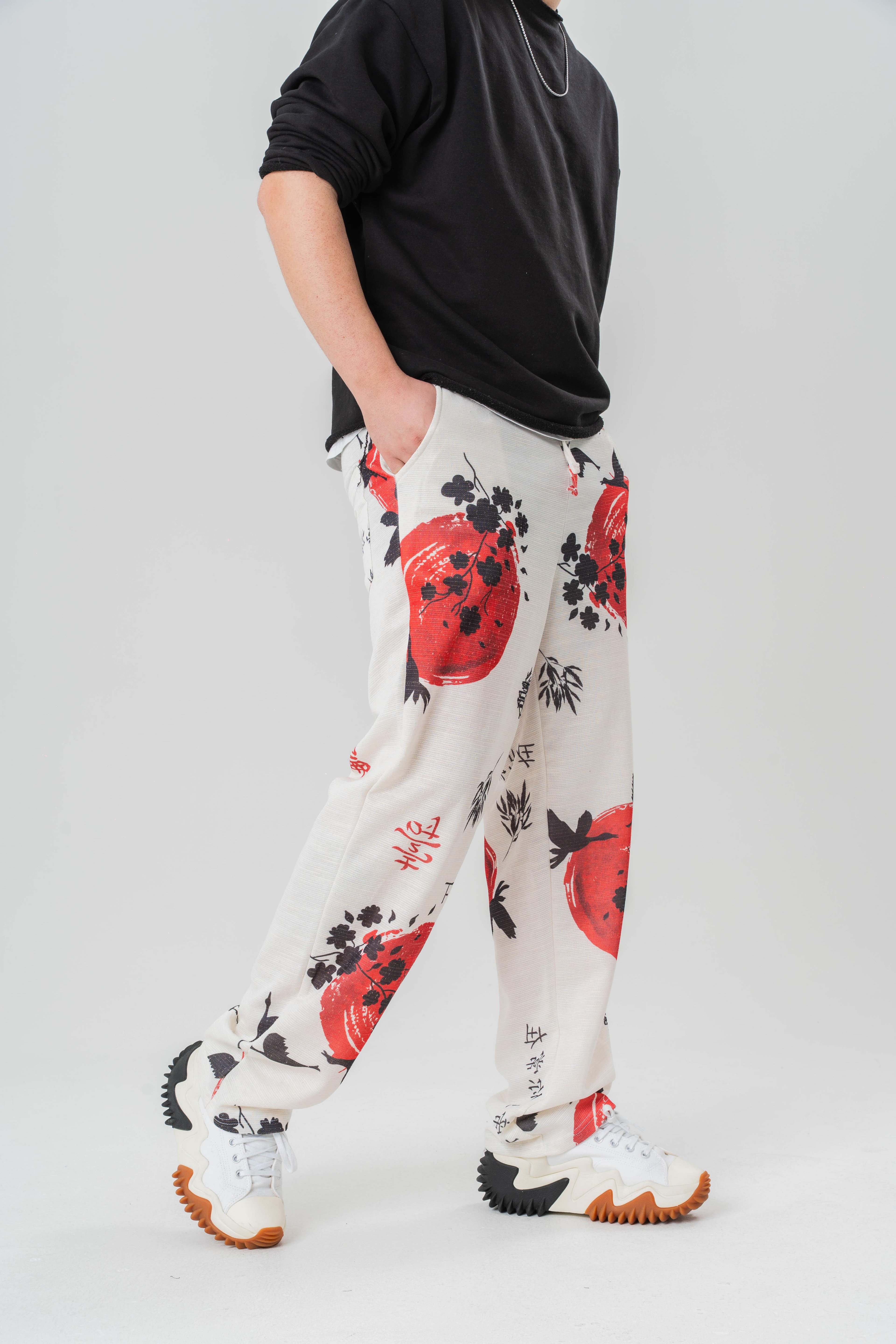 Desenli Baggy Pantolon