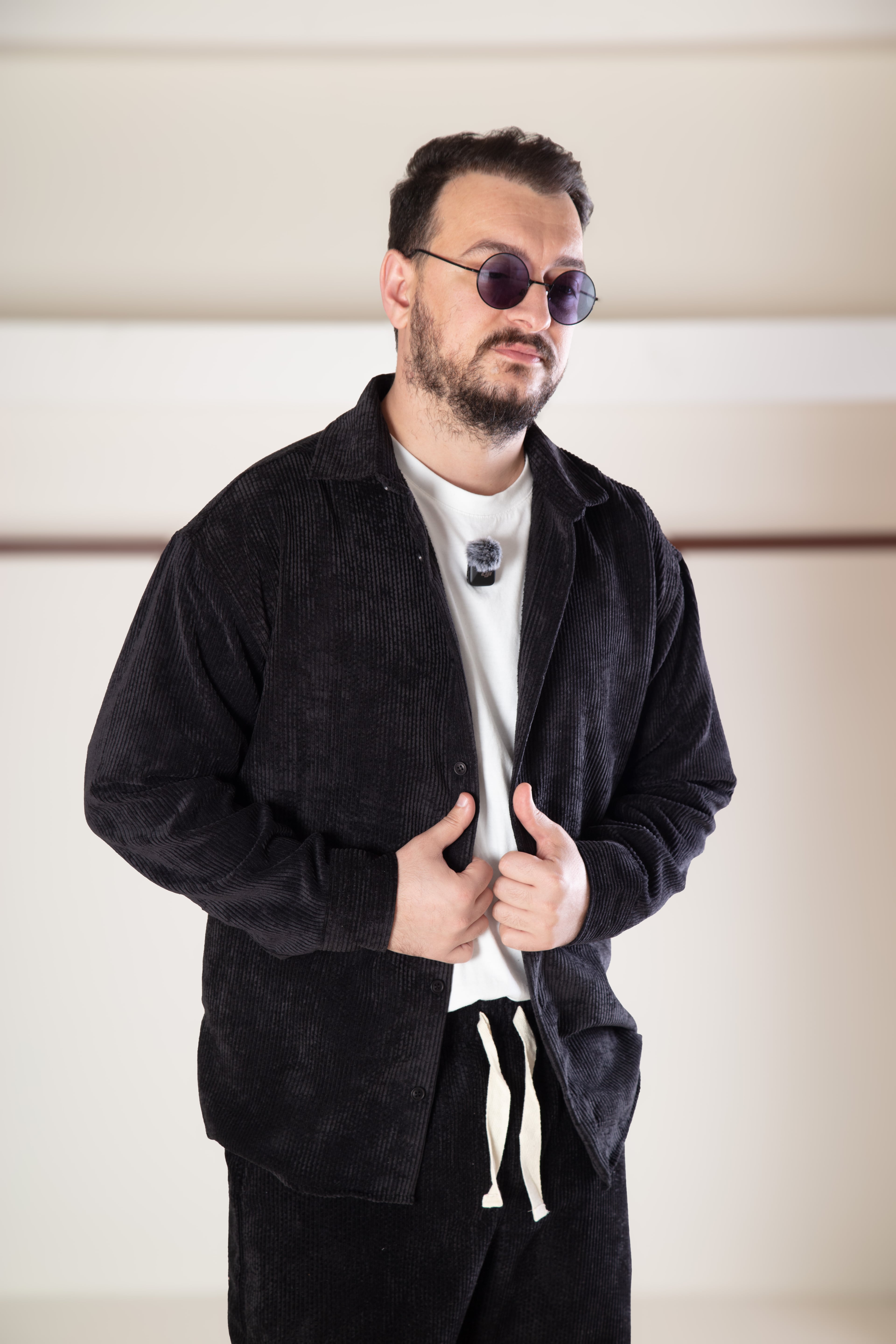 Oversize Kadife Gömlek