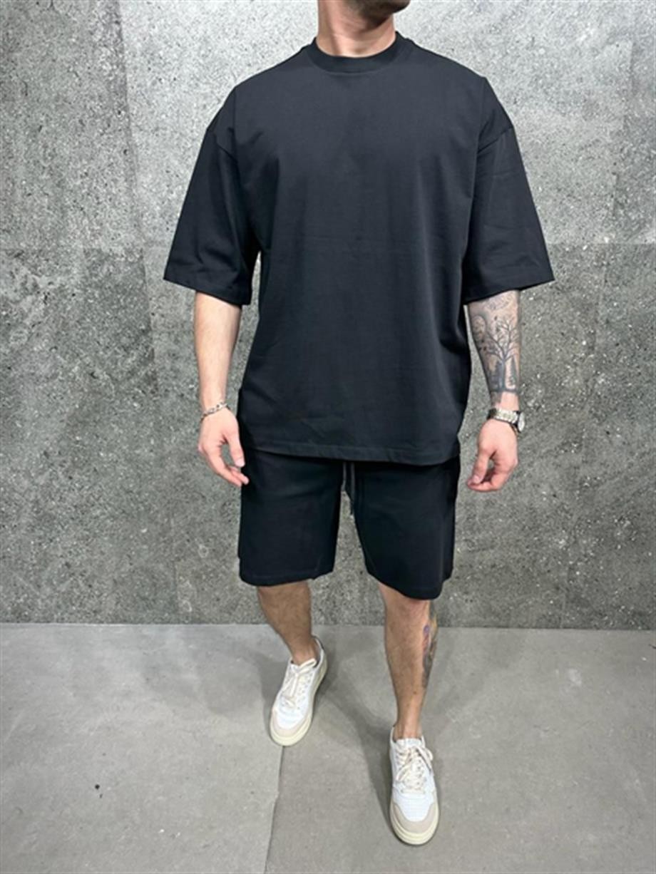 Erkek Oversize Şort Takım