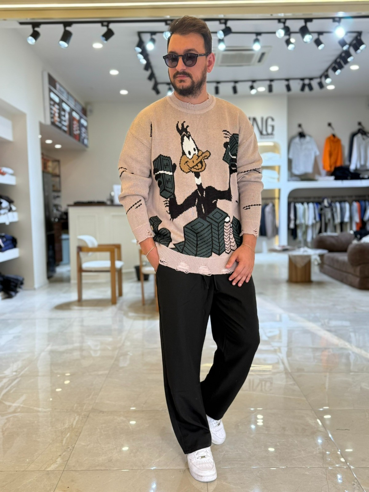 DufyDuck Desenli Premium Kazak