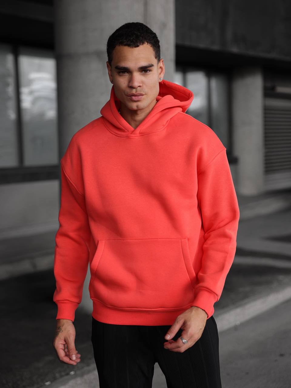 Kapüşonlu Cep Detaylı Hoodie