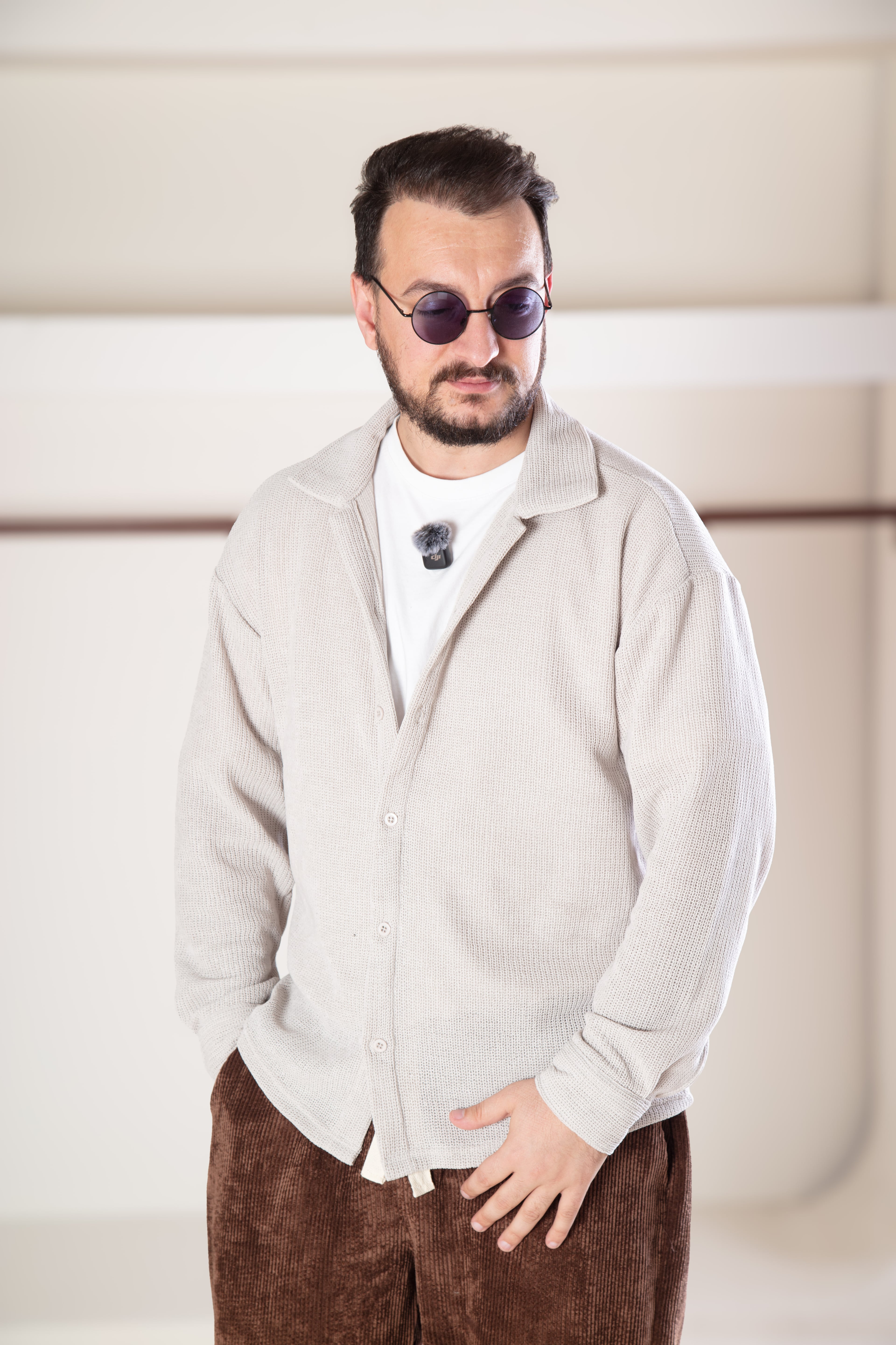 Oversize Triko Gömlek