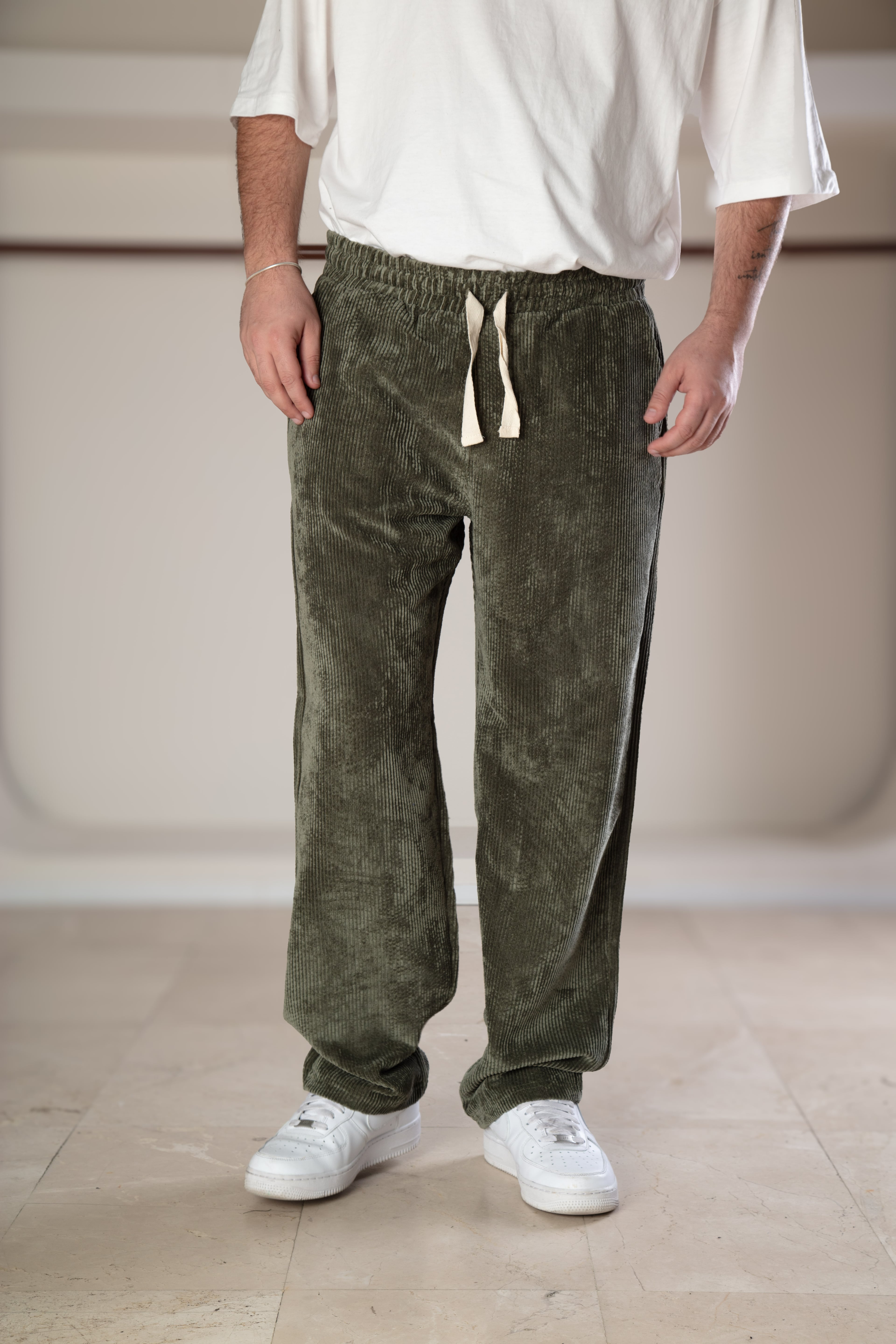 Kadife Kumaş Baggy Pantolon