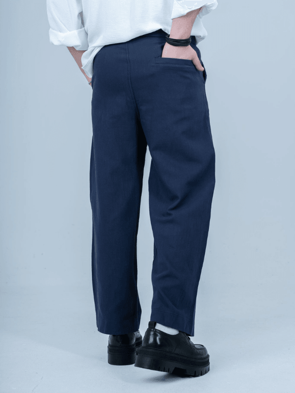 Keten Baggy Kalıp Pantolon