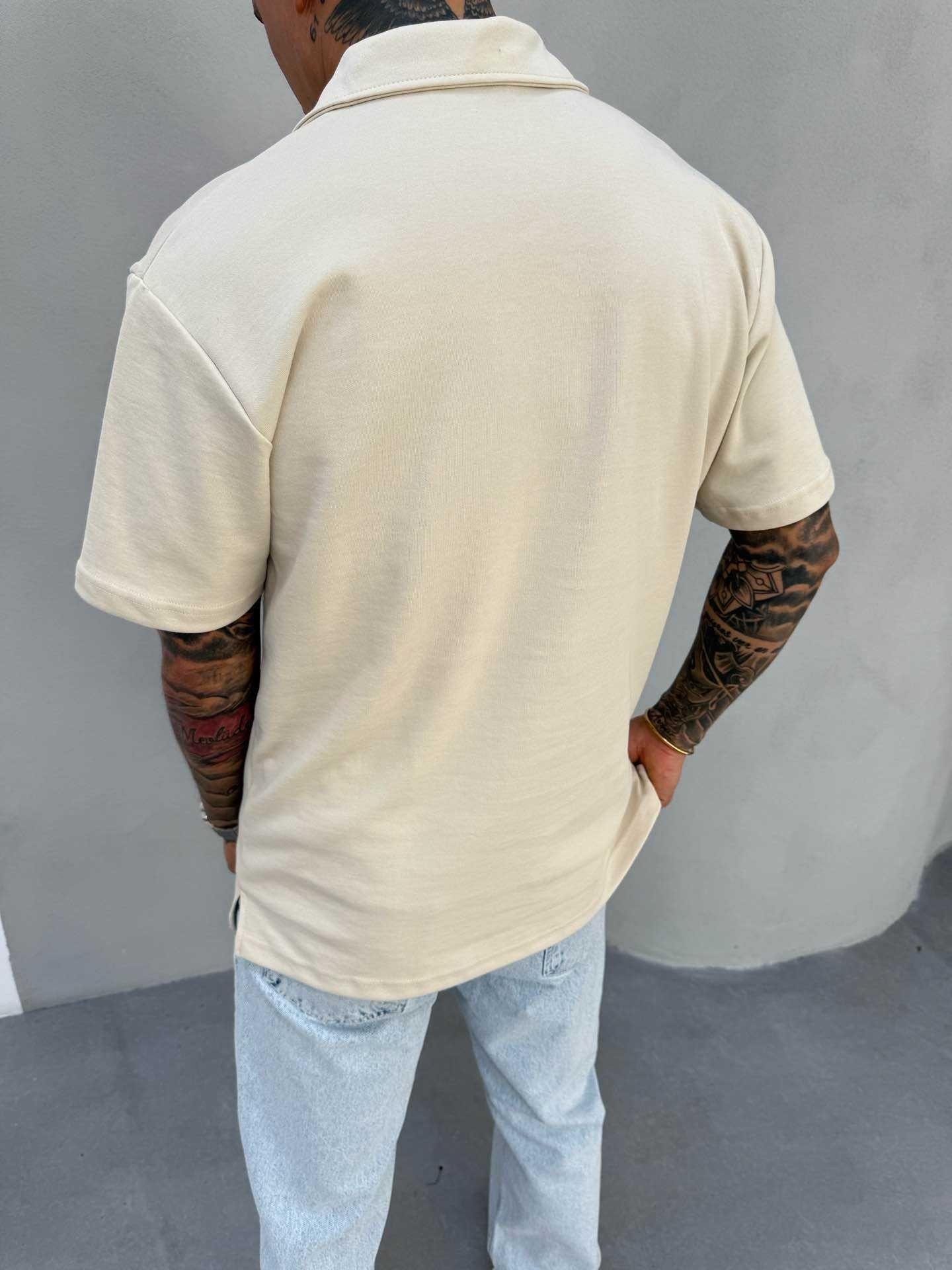 Polo Yaka Fermuarlı Tshirt